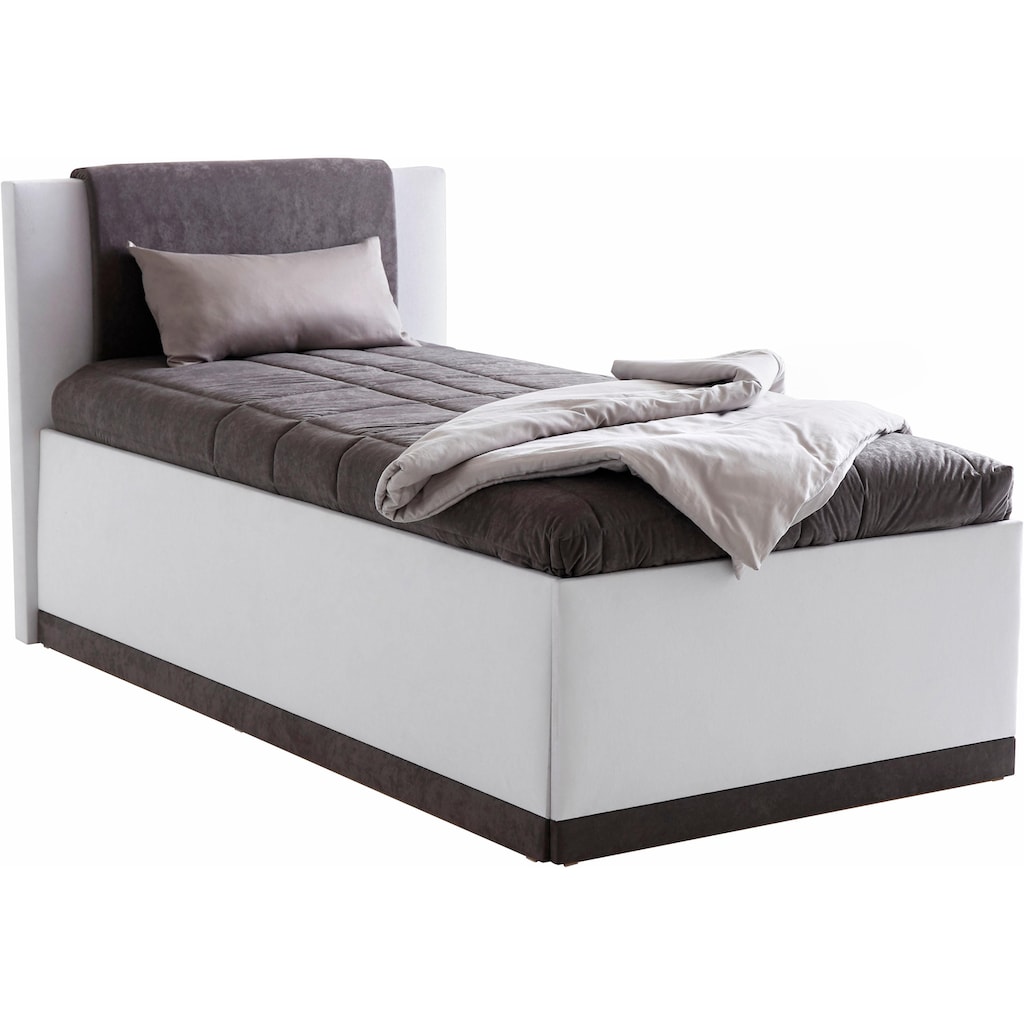 Westfalia Schlafkomfort Polsterbett, mit Bettkasten und Tagesdecke