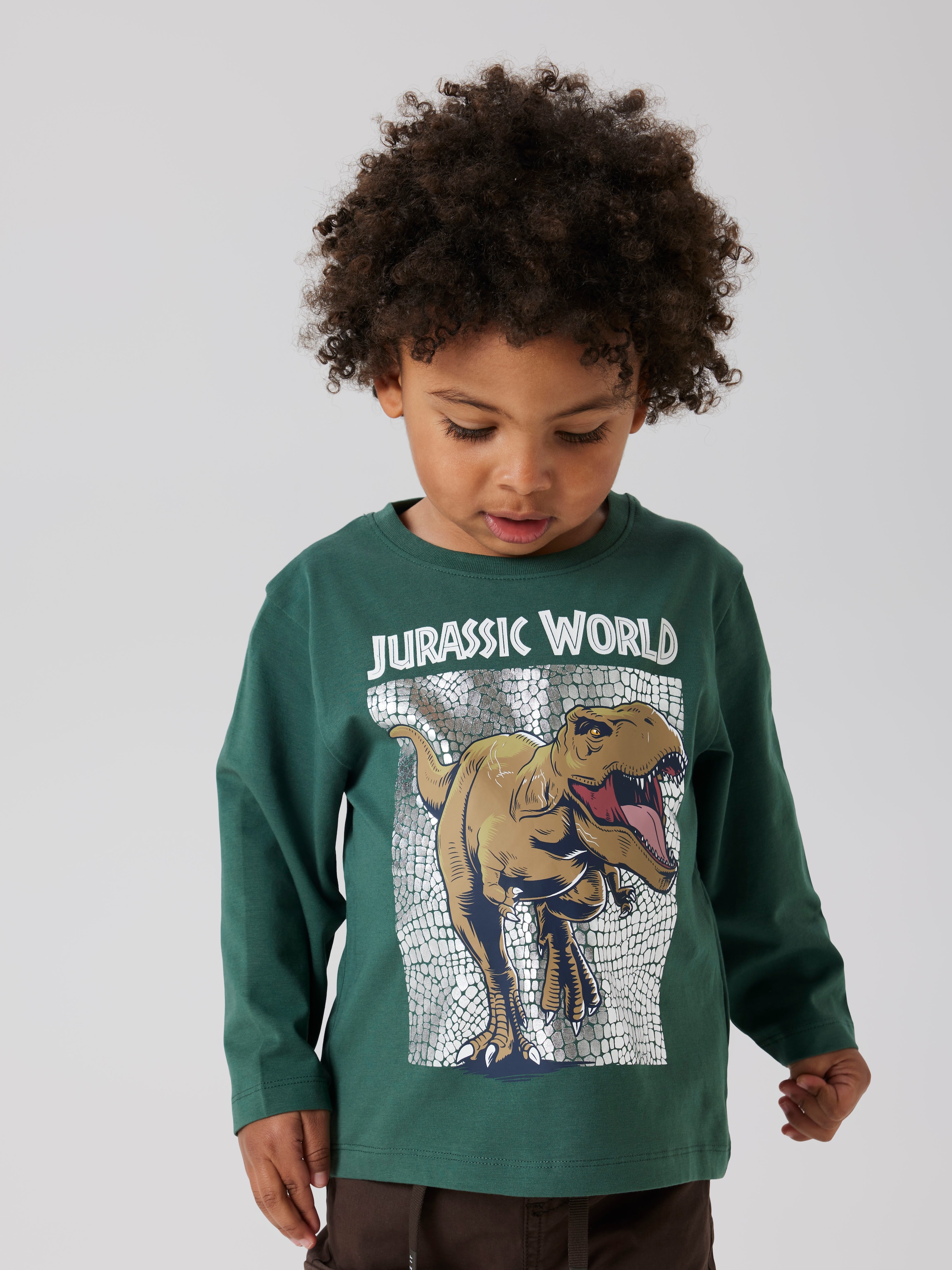 Name It Langarmshirt »NMMJEWEL JURASSIC NREG LS TOP NOOS SKY«