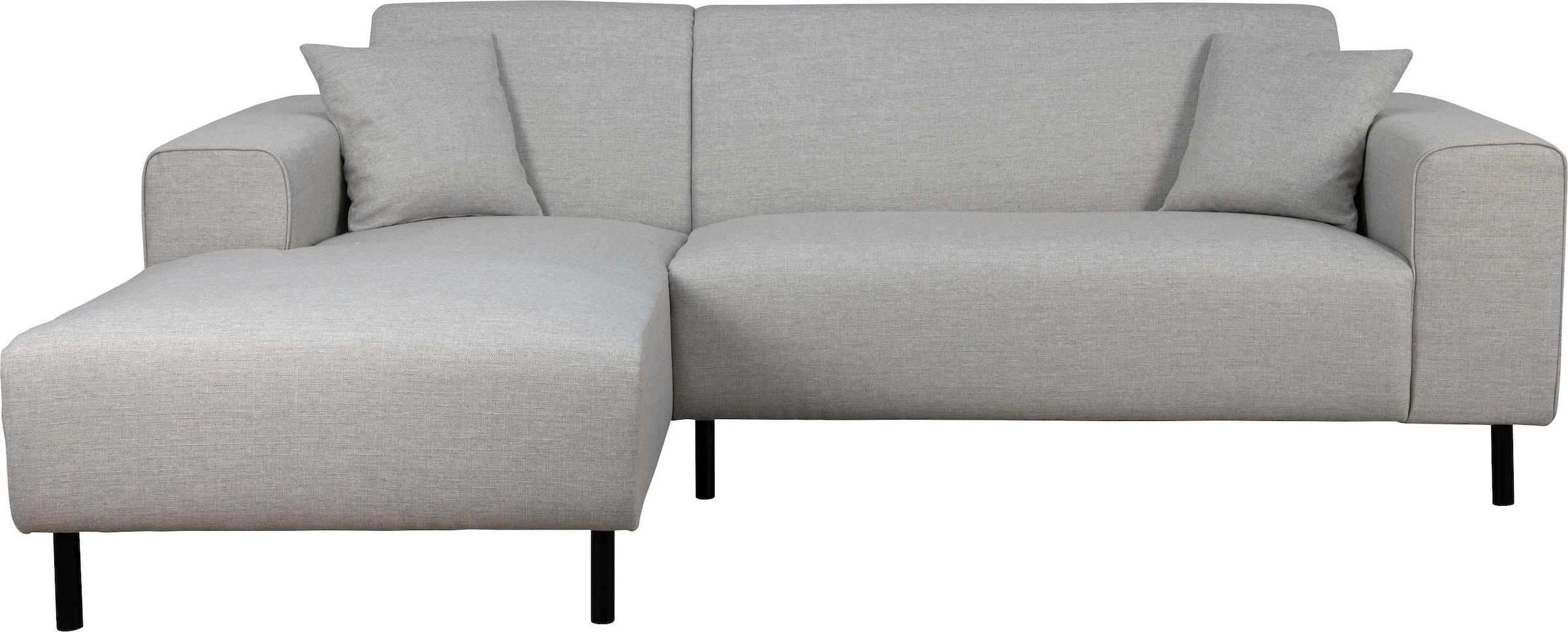 Home affaire Ecksofa »ARROS L-Form mit Wellenunterfederung, Masse B/T/H: 235/163/81 cm«, incl. Zierkissen, mit Recamiere rechts/links bestellbar, auch in Cord
