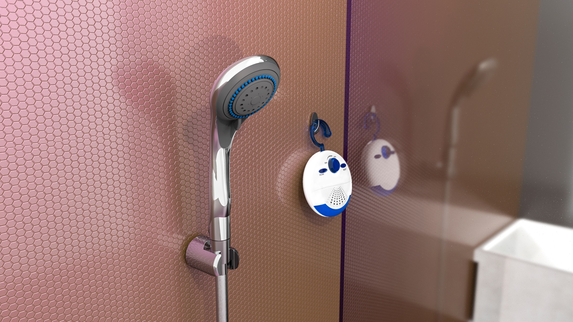 Kirchhoff Handbrause "SHOWER & SWING" mit Duschradio