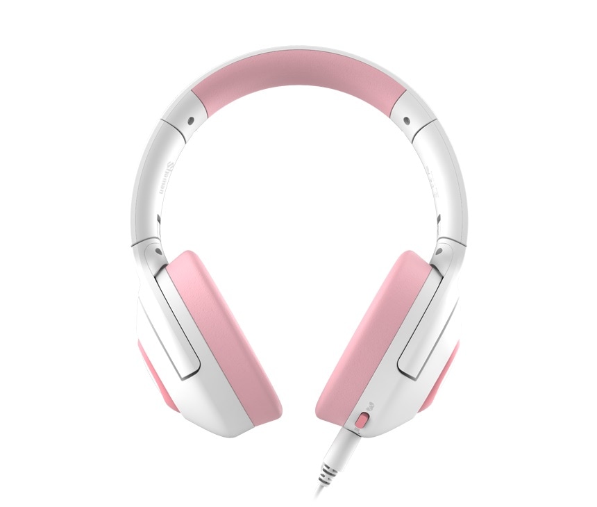 Sades Gaming-Headset »Shaman SA-724 Gaming Headset, weiss/pink, USB, kabelgebunden«, Mikrofon abnehmbar, Stereo, Over Ear, PC, PST, XBox, Nintendo Switch, VR, Phone
