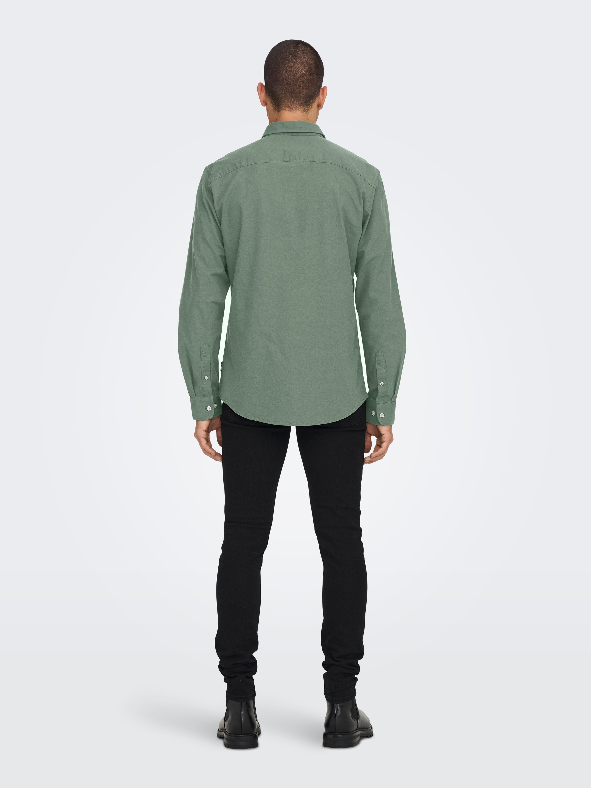 ONLY & SONS Langarmhemd »ONSALVARO SLIM LS OXFORD SHIRT NOOS«