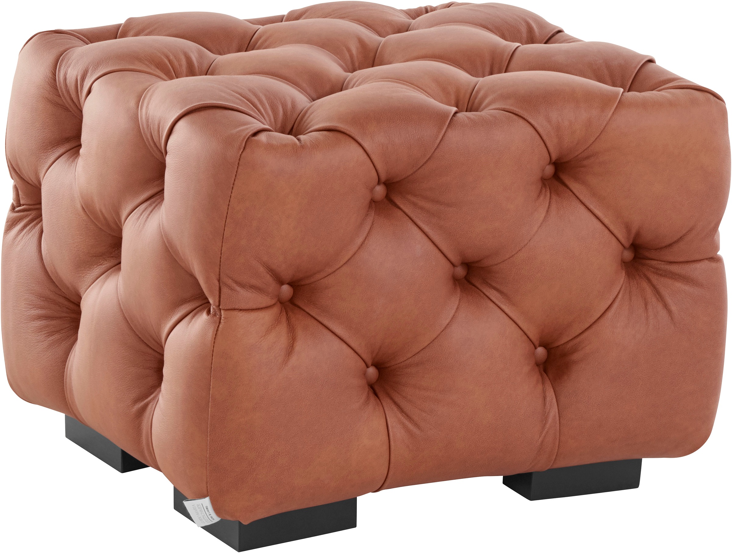 Guido Maria Kretschmer Home&Living Polsterhocker »Kalina«, mit klassischer Chesterfield-Knopfheftung, passend zur Serie "Kalina"
