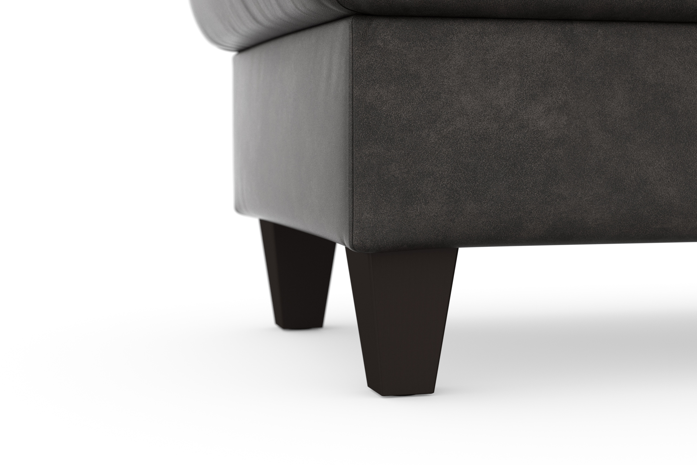 sit&more Stauraumhocker »Farö«, mit Stauraum und Federkern und wengefarbenen Füssen