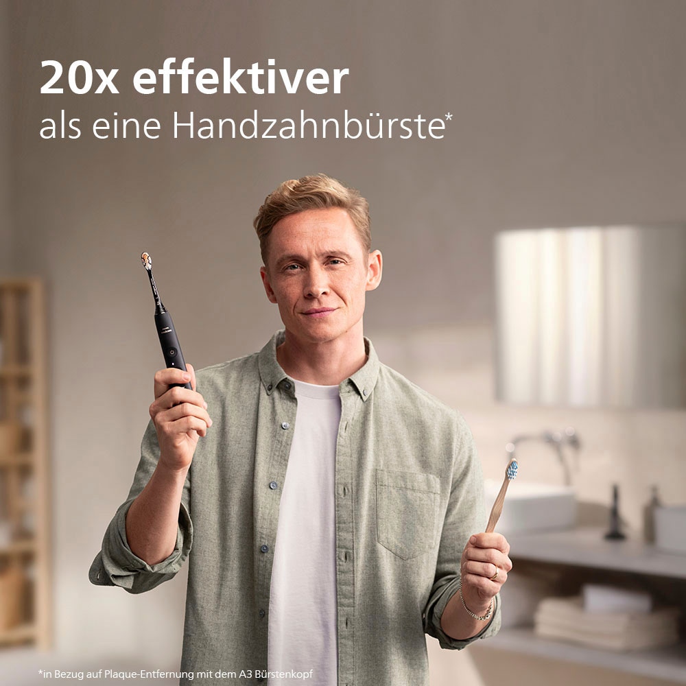 Philips Sonicare Elektrische Zahnbürste »DiamondClean 9400, HX9917«, 2 St. Aufsteckbürsten, mit integriertem Drücksensor, 4 Putzprogramme und 3 Intensitätsstufen