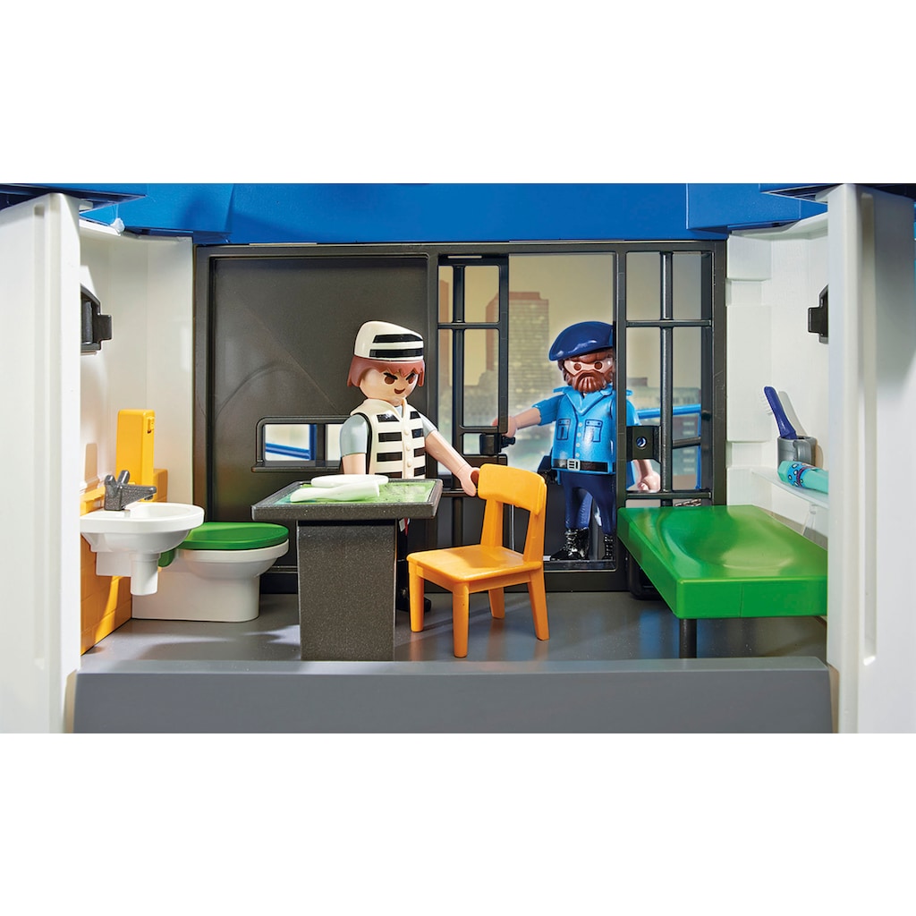 Playmobil® Konstruktions-Spielset »Polizei-Kommandozentrale mit Gefängnis (6872), City Action«, (256 St.), Made in Germany