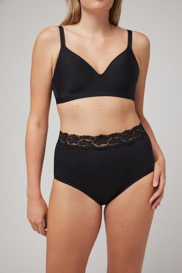 YSABEL MORA Shapingslip 3er Pack, Baumwollmix, elastisch, leichter Shape-Effekt, Spitze