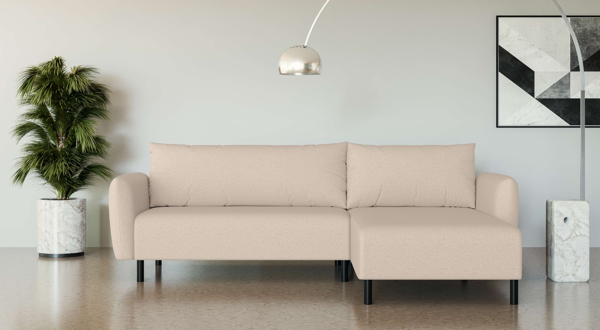Home affaire Ecksofa "Glandine" L-Form