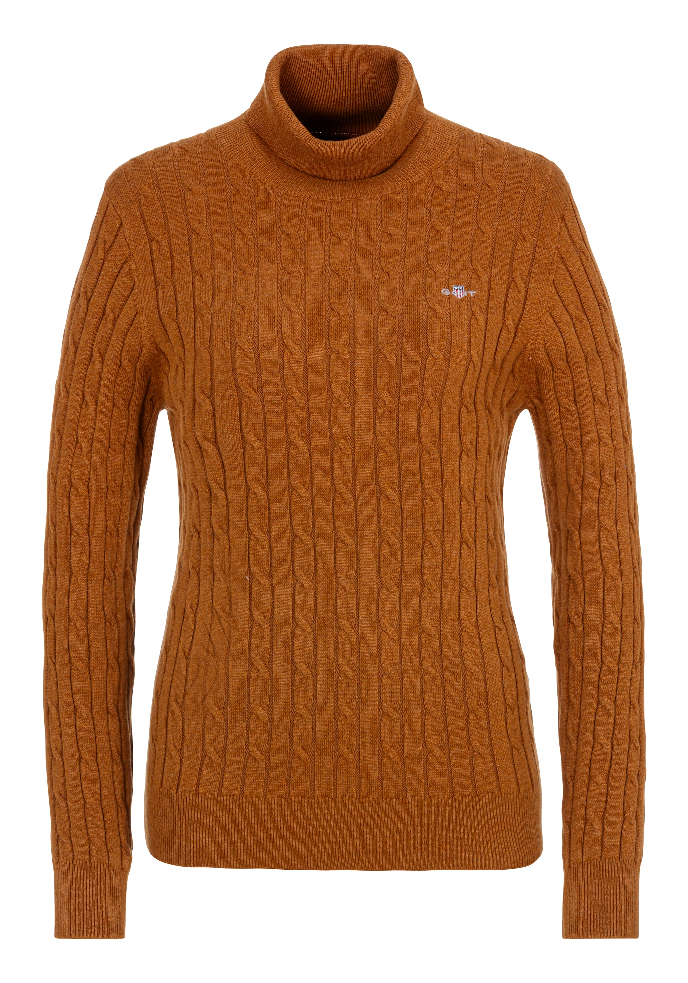 Rollkragenpullover »STRETCH COTTON CABLE TURTLENECK«, mit Zopfmuster