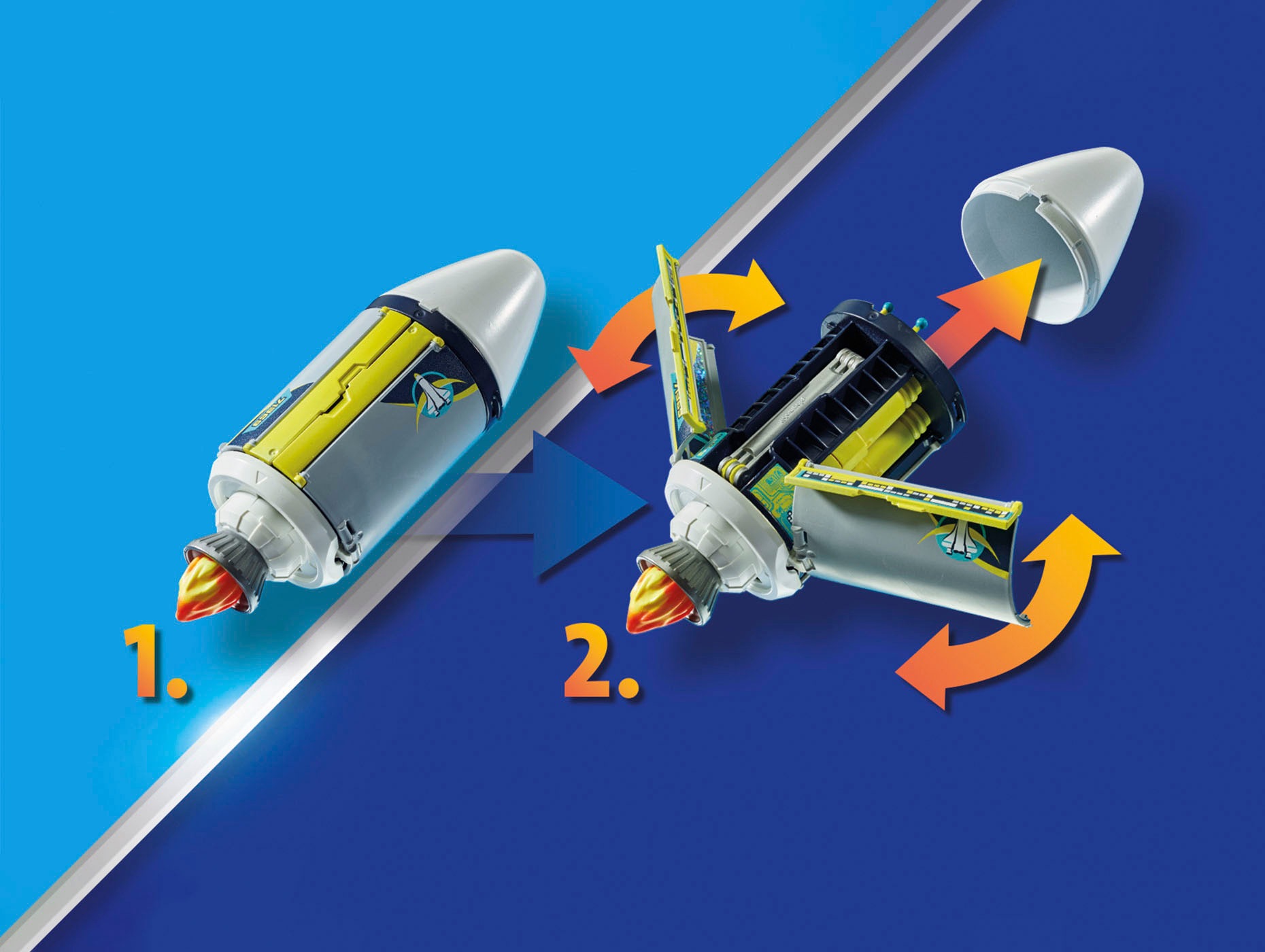 Playmobil® Konstruktions-Spielset »Meteoroiden-Zerstörer (71369), Space«, (53 St.)