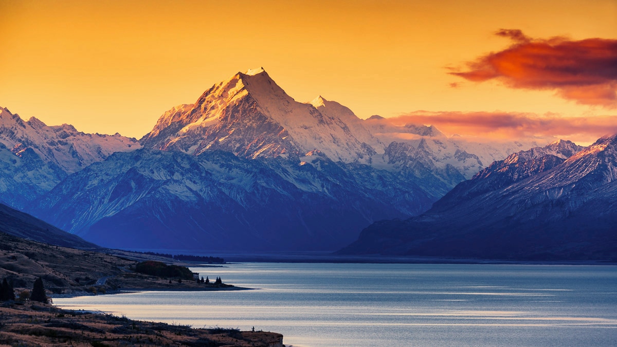 Papermoon Fototapete »See am Berg«