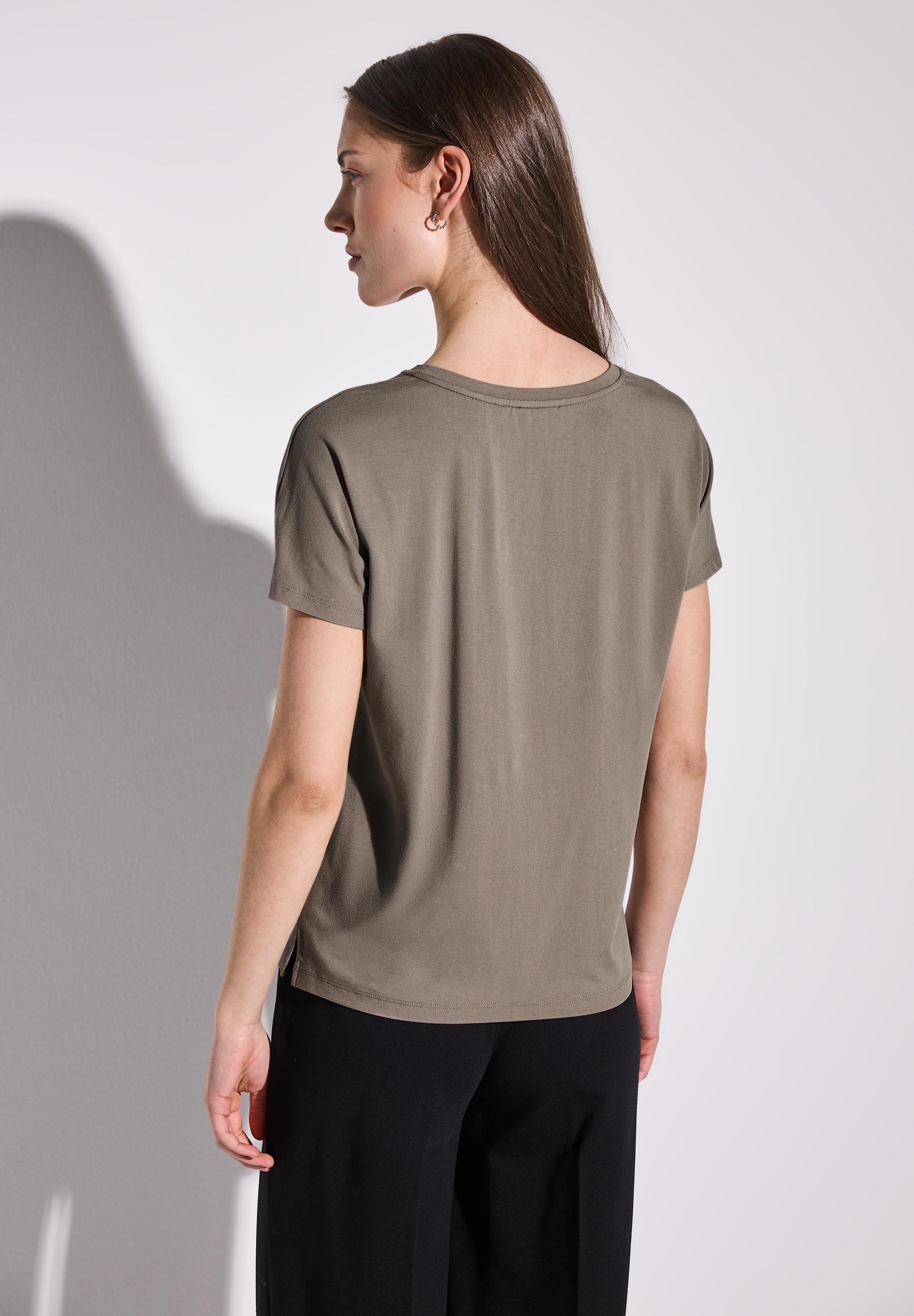STREET ONE Shirttop »Style Crista«, mit hängenden Schultern