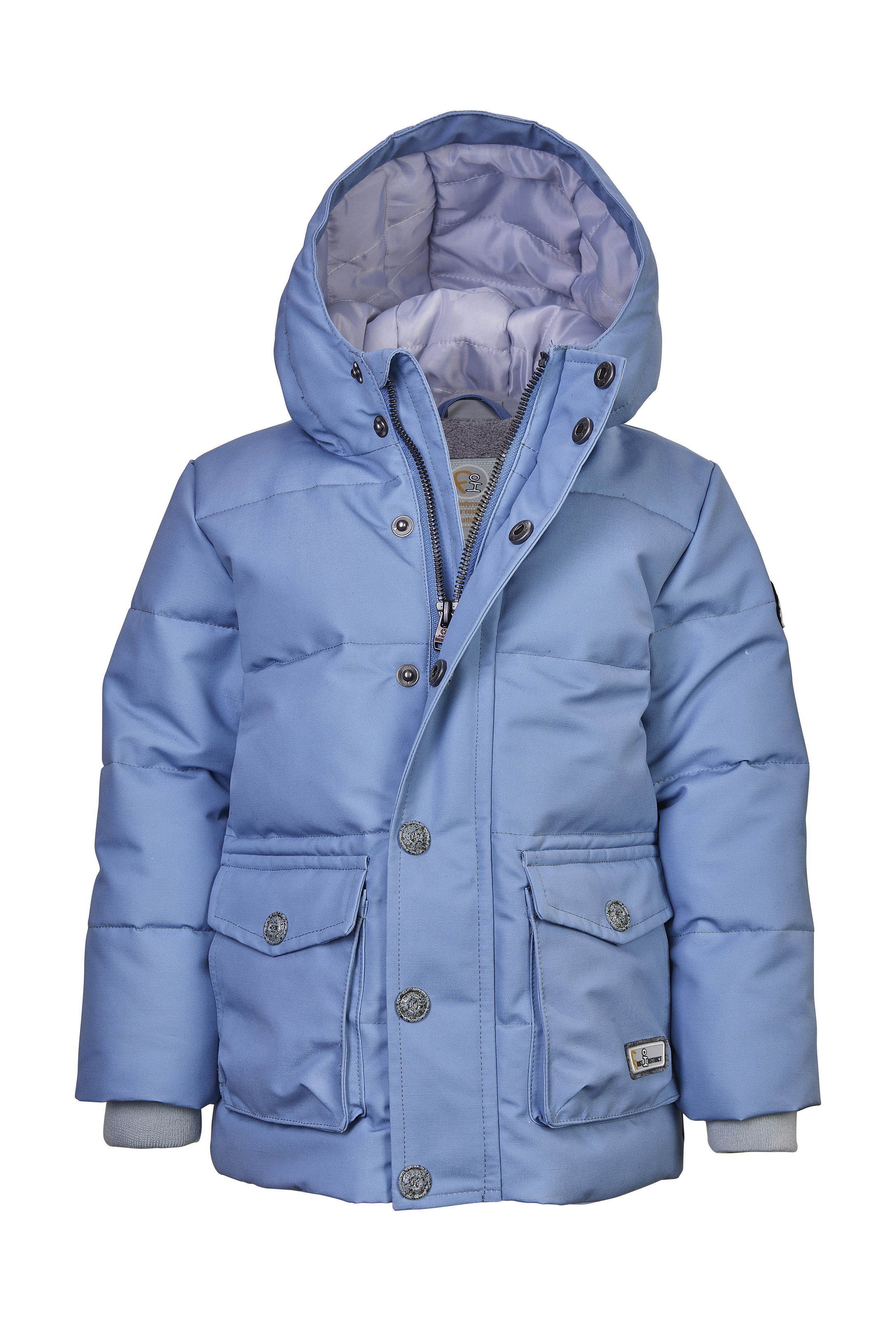 first instinct by killtec Steppmantel »FIW 9 MNS QLTD PRK« Wasser- und windabweisender Parka mit Teddyfell und Namensetikett