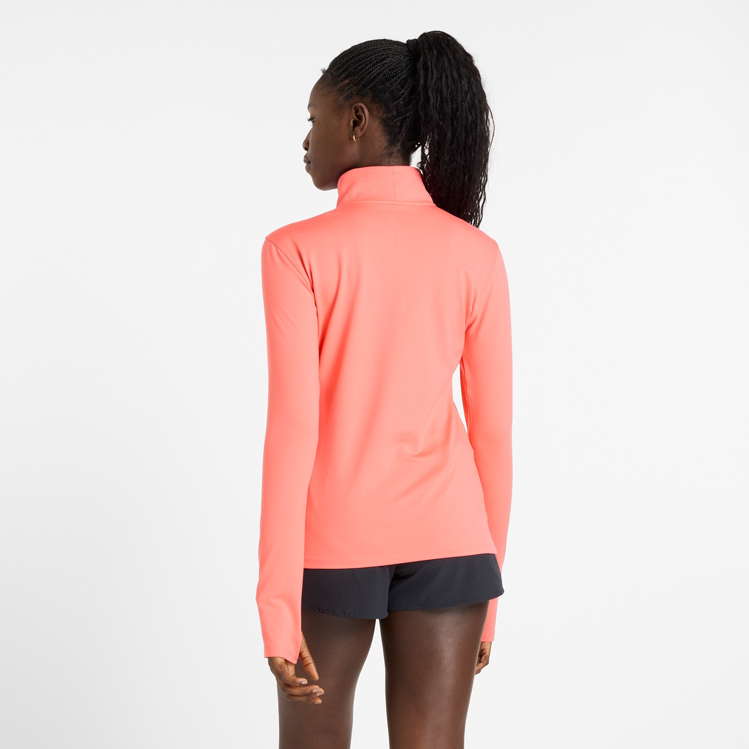 New Balance Laufshirt »Sport Essentialspace Dye Quarter Zip PINK TAFFY«