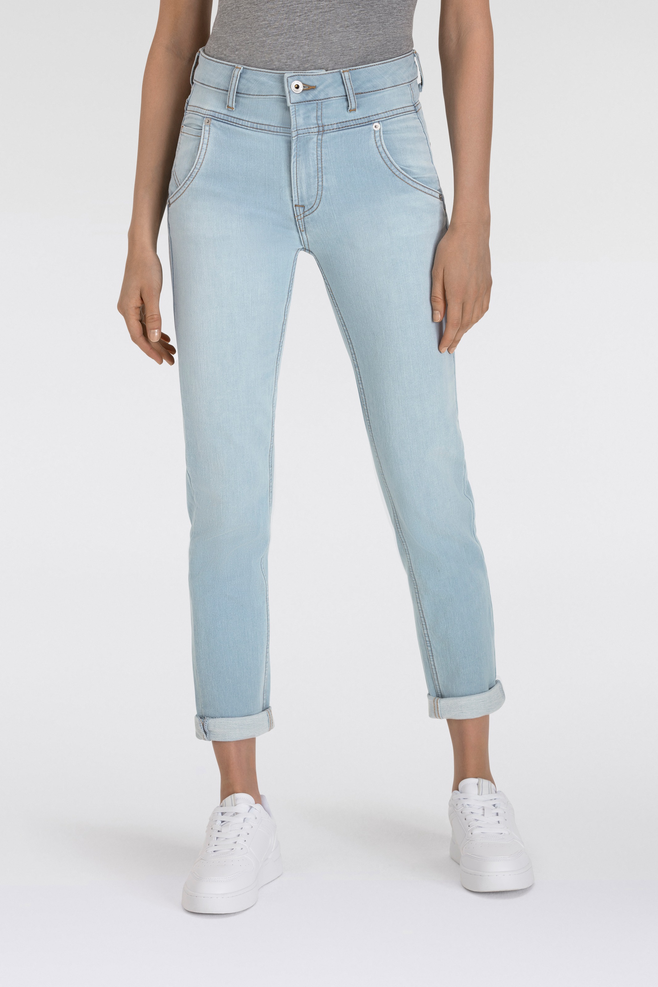 Pepe Jeans 5-Pocket-Jeans »CAREY TAPERED GYMDIGO MW« Mid Waist