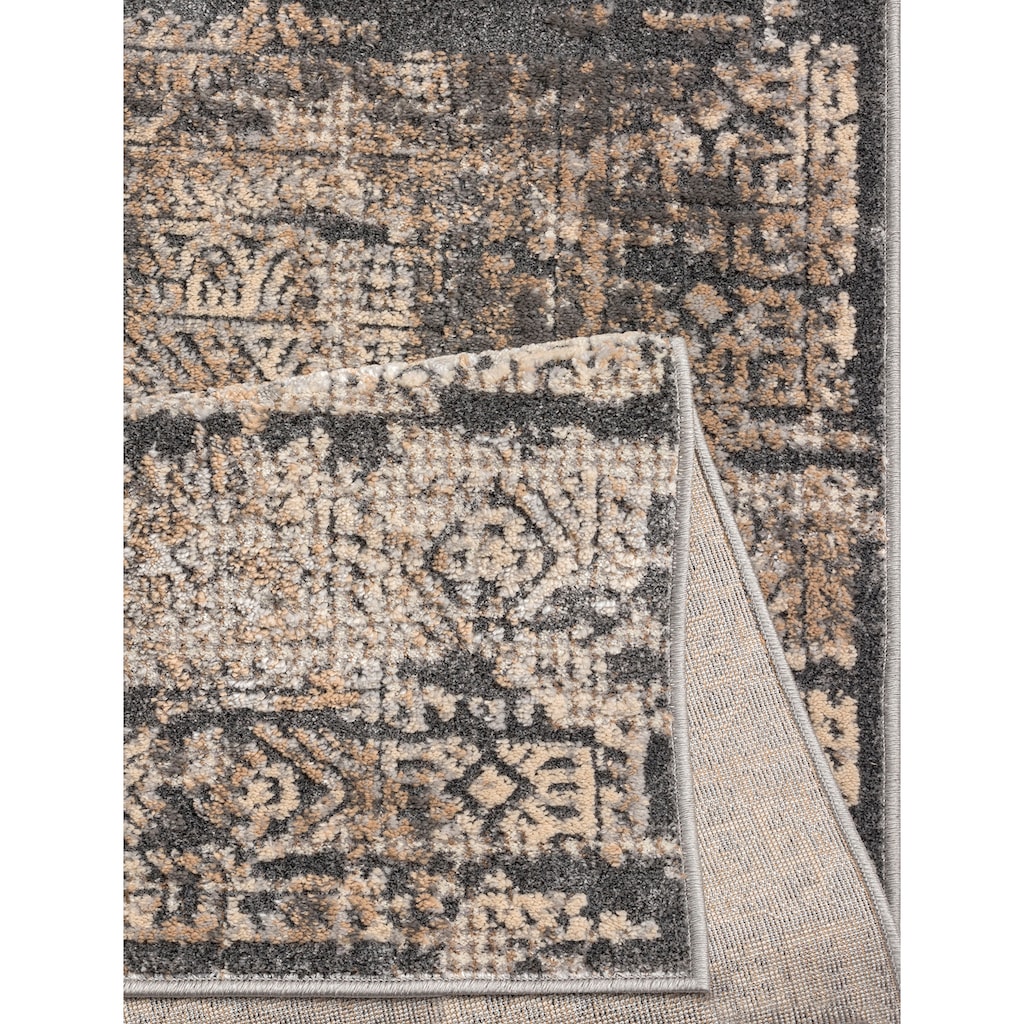my home Teppich »Selin«, rechteckig, dezenter Glanz, Schrumpf-Garn-Effekt, im Vintage-Look, dichte Qualität