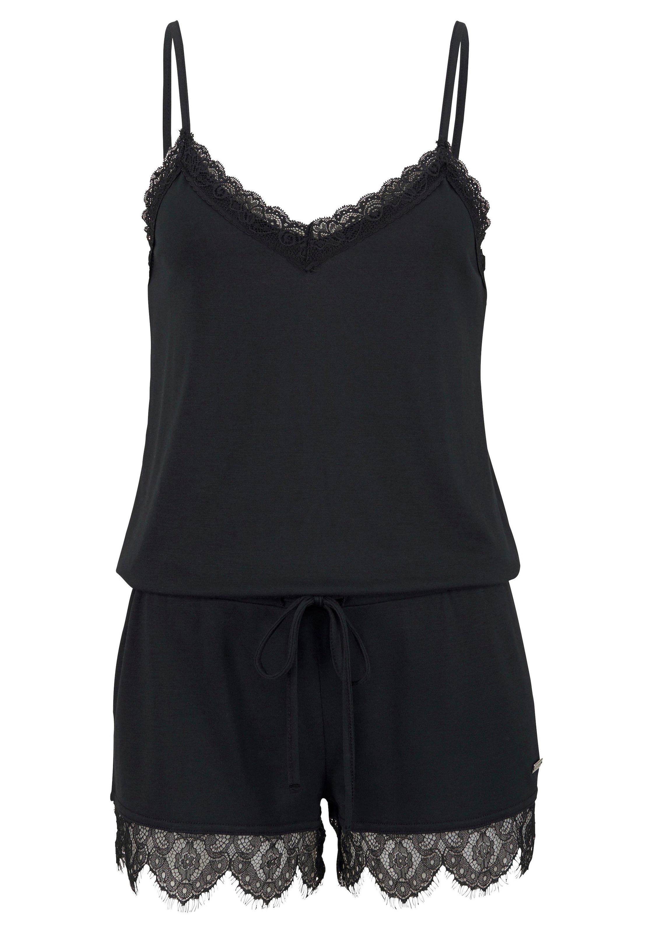 LASCANA Playsuit, mit Spitzensaum online Jelmoli-Versand kaufen Schweiz bei