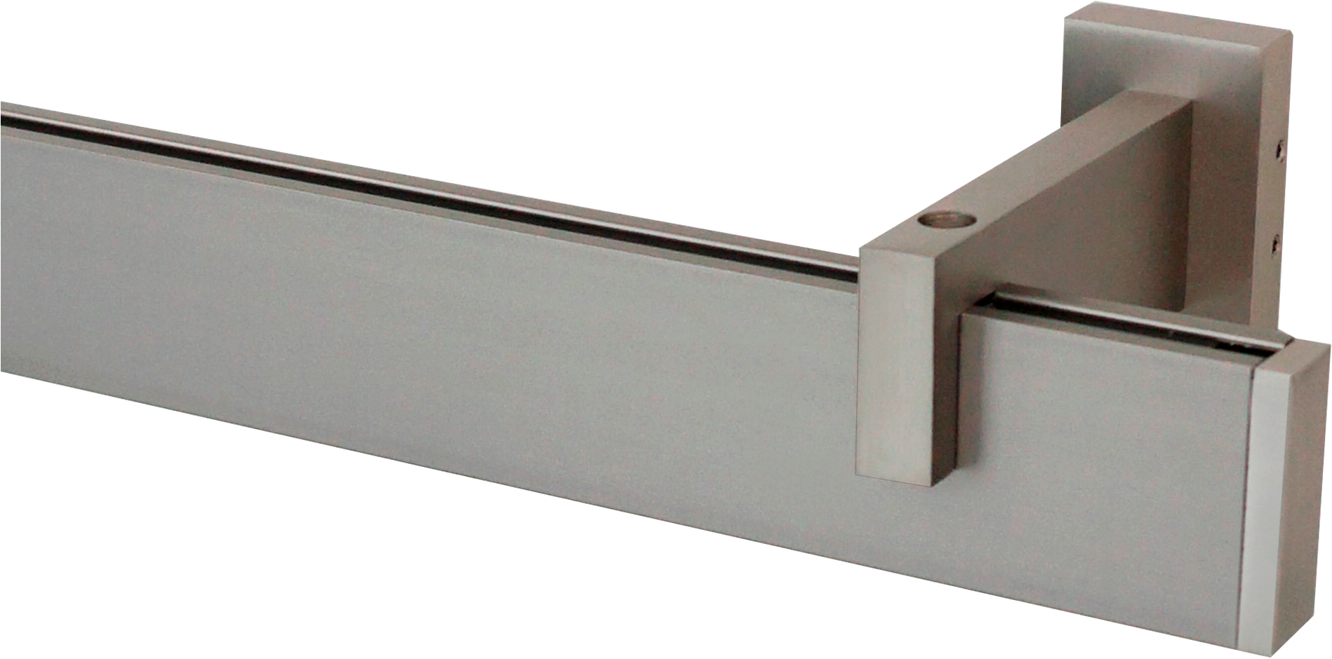 GARESA Innenlaufschiene »FLAT«, 1 läufig-läufig, Wunschmasslänge, Rechteckprofil, Wandmontage, perfekter Lauf, modern, verlängerbar
