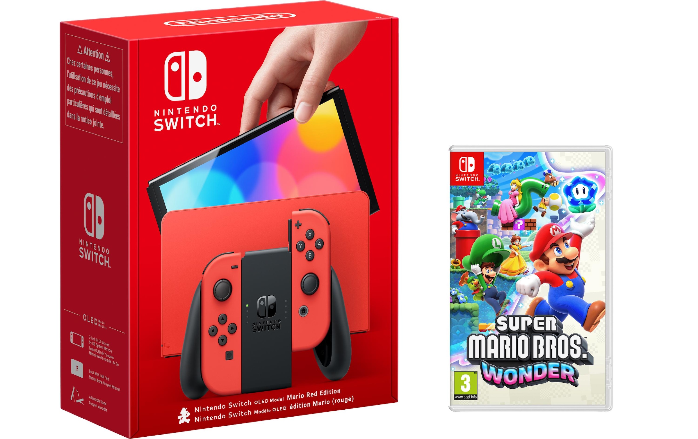 Nintendo Spielekonsole OLED Modell Mario Edition Inkl Mario Wonder