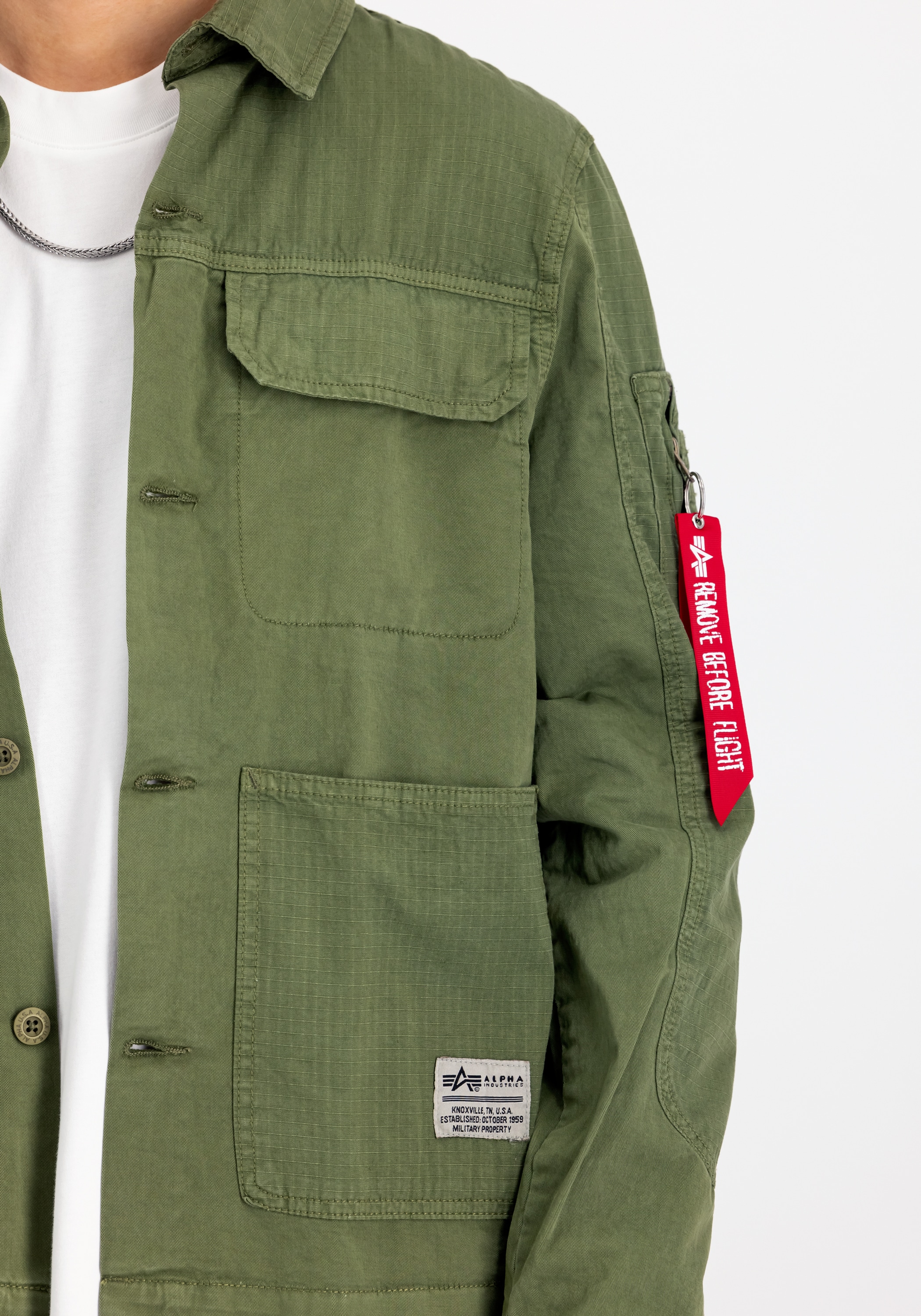 Alpha Industries Hemdjacke »Alpha Industries Men - Overshirts Color Block Overshirt«