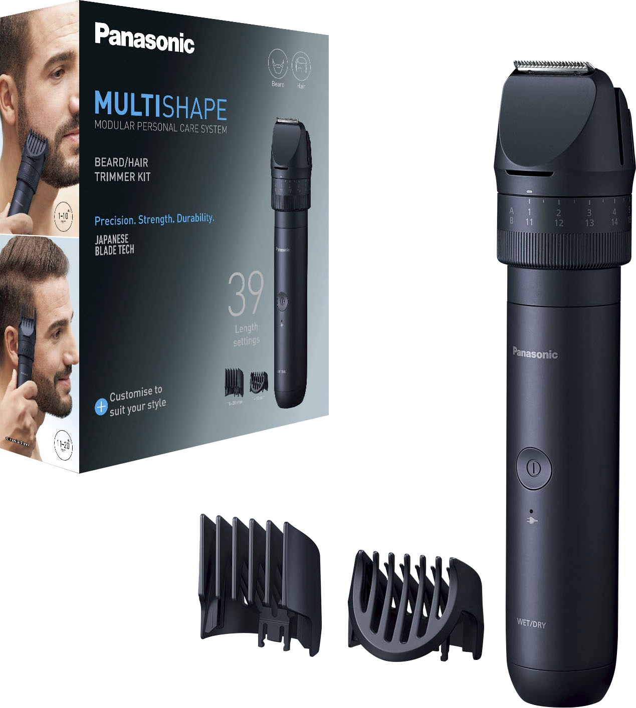 Jelmoli-Online Kit »Multishape ❤ Haare Aufsätze Bart ER-CKN1-A301«, Starter Panasonic und Shop Bartschneider im (NiMH-Akku) & Haar- ordern 2