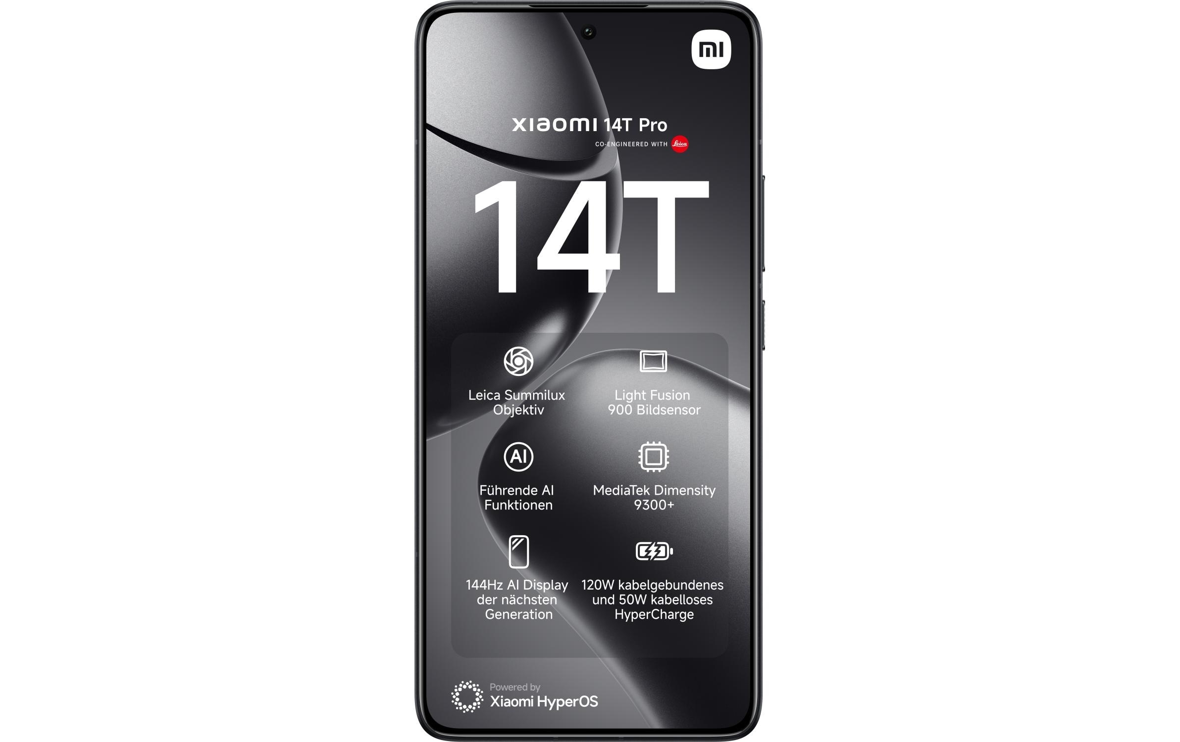 Xiaomi Smartphone »14T Pro 512 GB«, Schwarz, 512 GB Speicherplatz