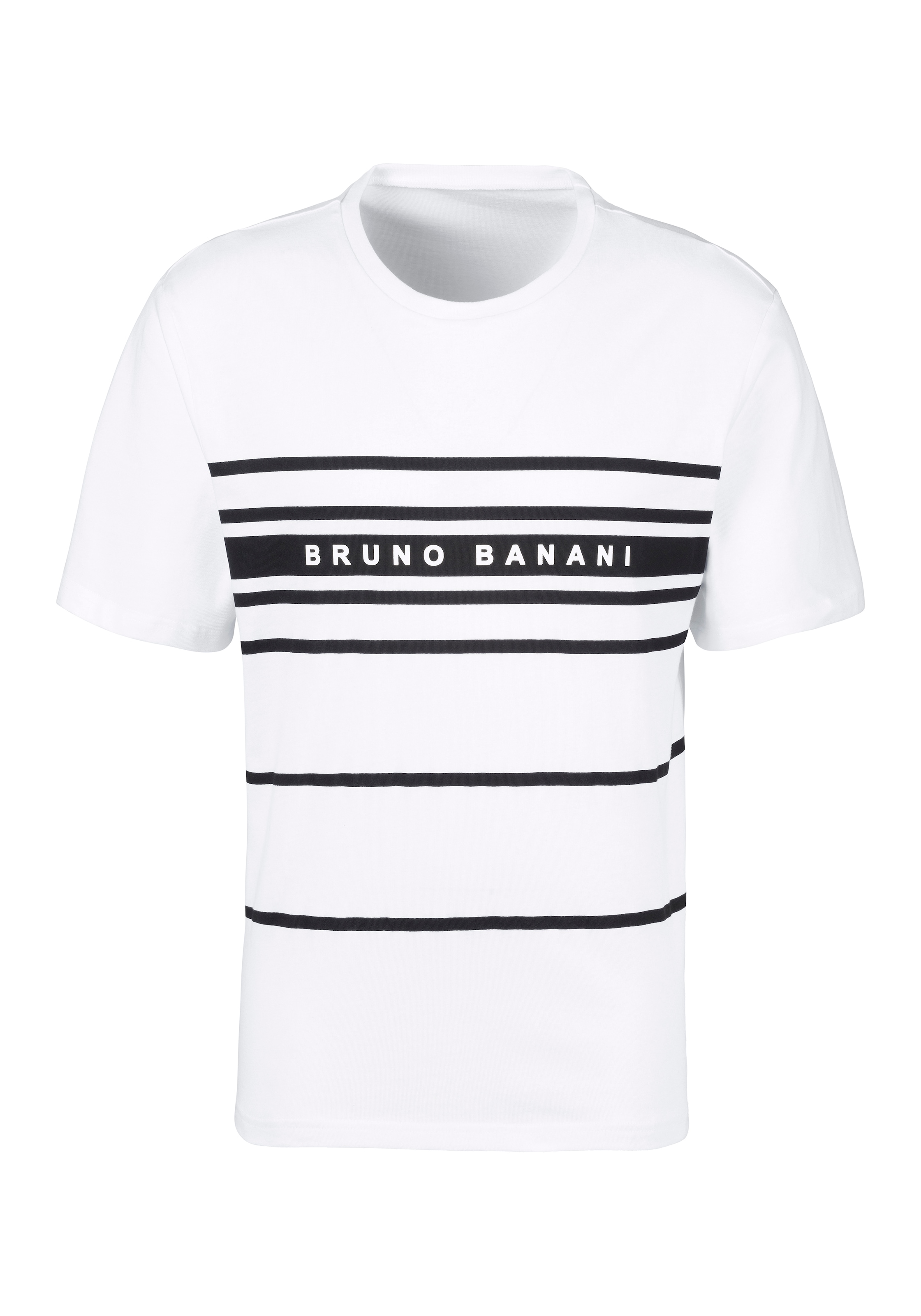 Bruno Banani Schlafanzug, (Spar-Set, 3 tlg.), Shirt mit Shorts und langer Hose