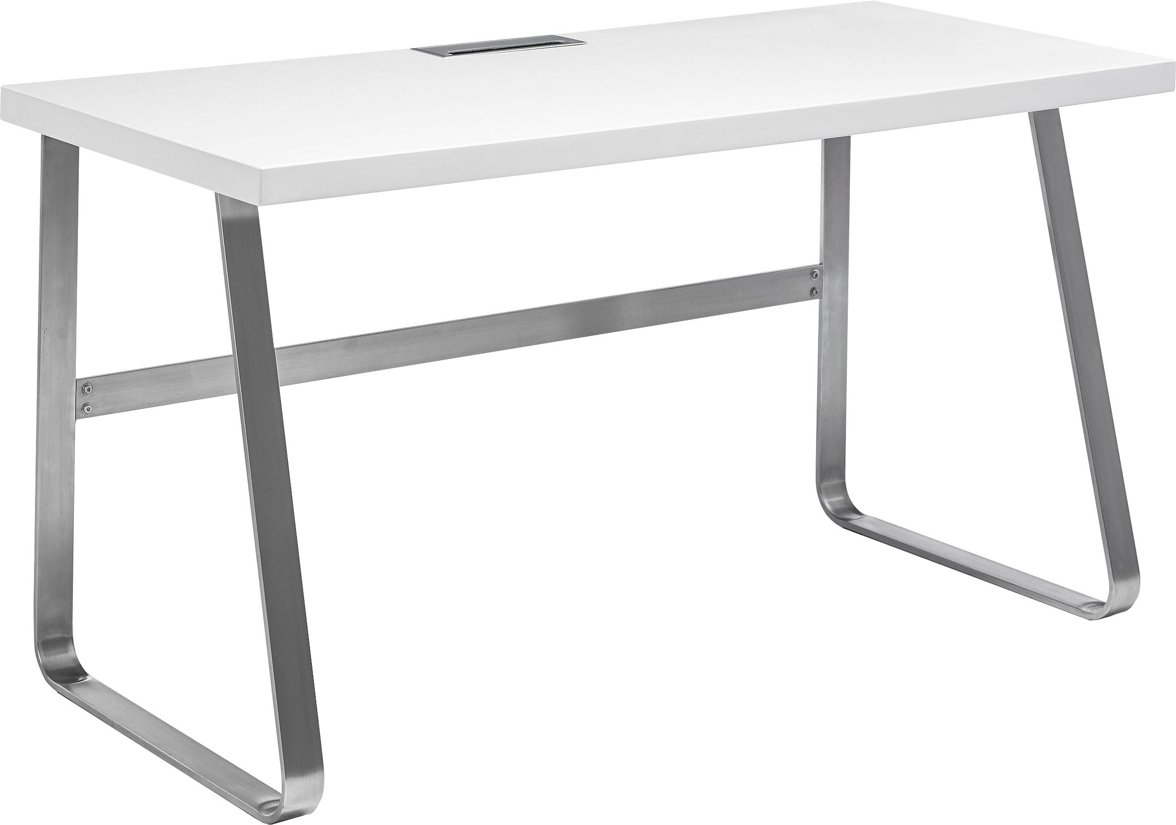 MCA furniture Schreibtisch »Beno«, 140 cm Breite mit Gestell in Edelstahloptik