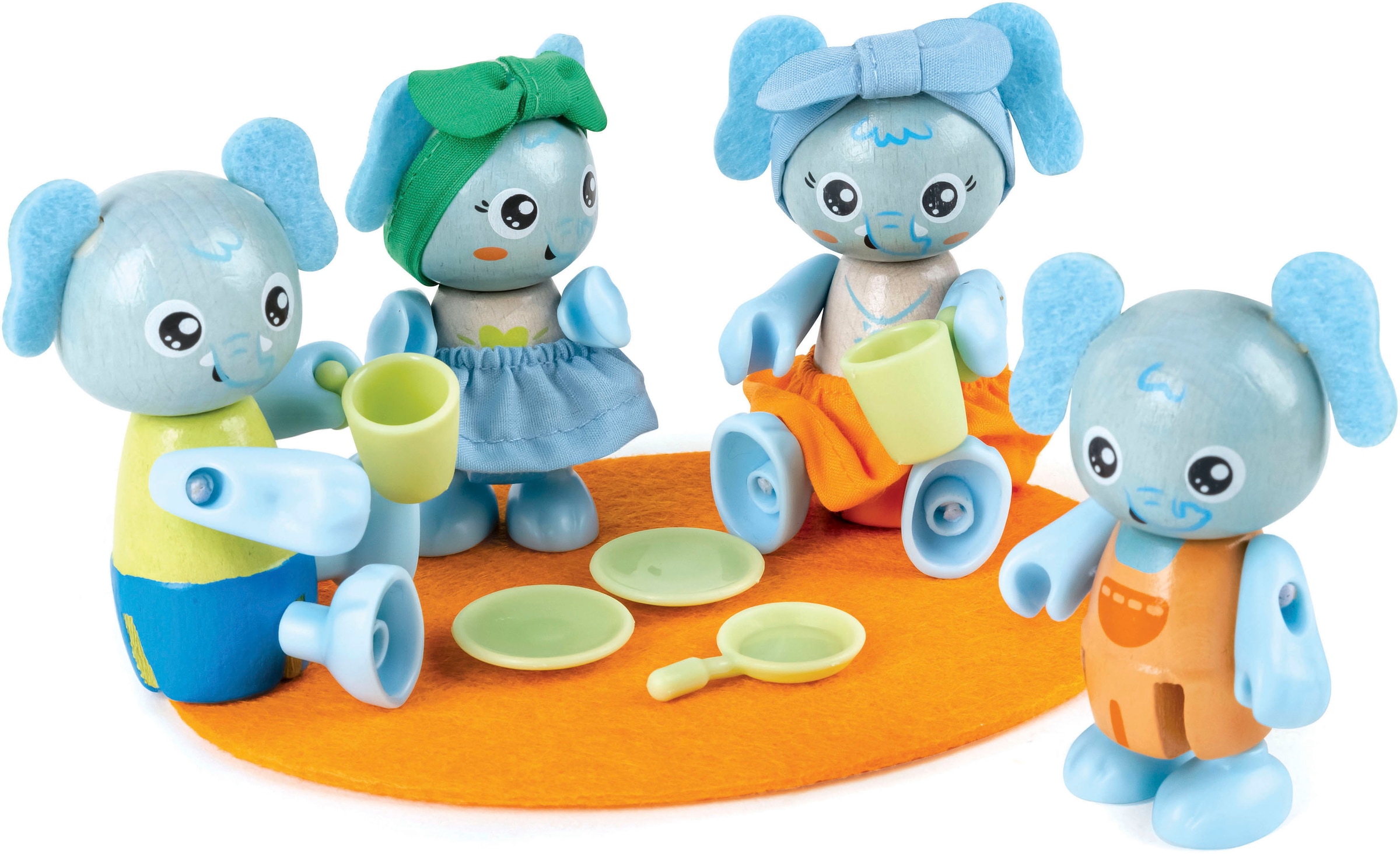 Hape Minipuppe »Green Planet Explorers, Elefantenfamilie«, FSC®- schützt Wald - weltweit