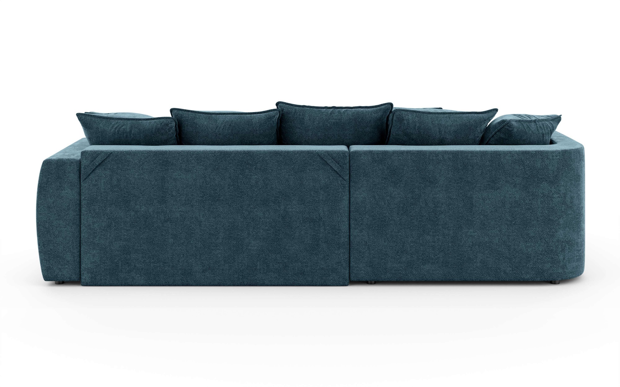 INOSIGN Ecksofa »Kahekili, Schlafsofa mit Bettkasten, Masse B/T/H: 255/181/90/ cm«, L-Form mit Wellenunterfederung, 7 Rückenkissen und 2 Zierkissen
