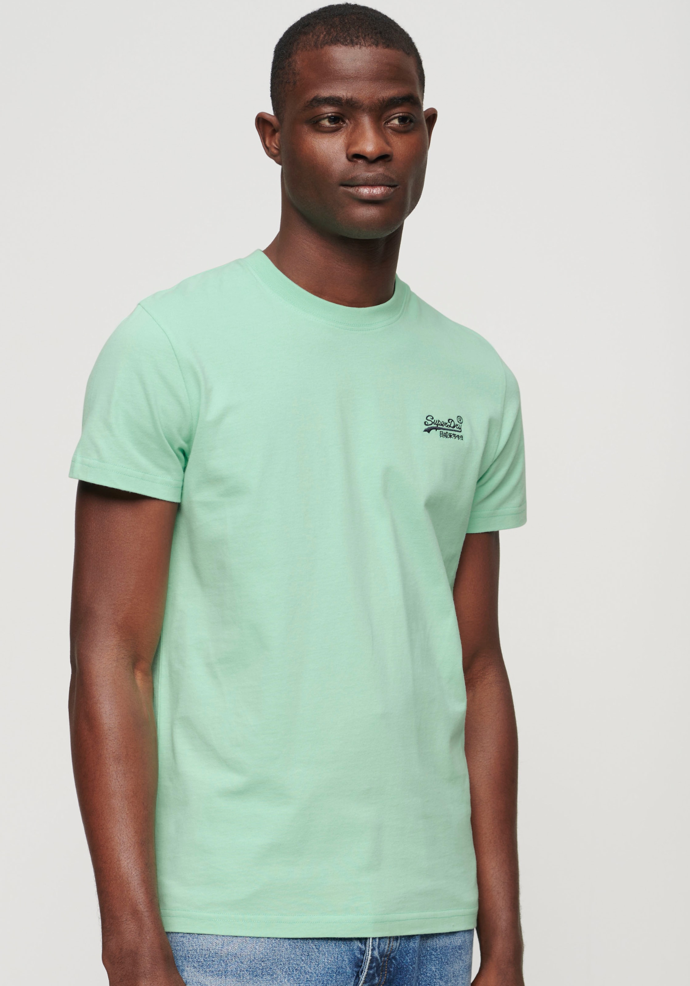 Superdry Rundhalsshirt "ESSENTIAL LOGO EMB TEE"