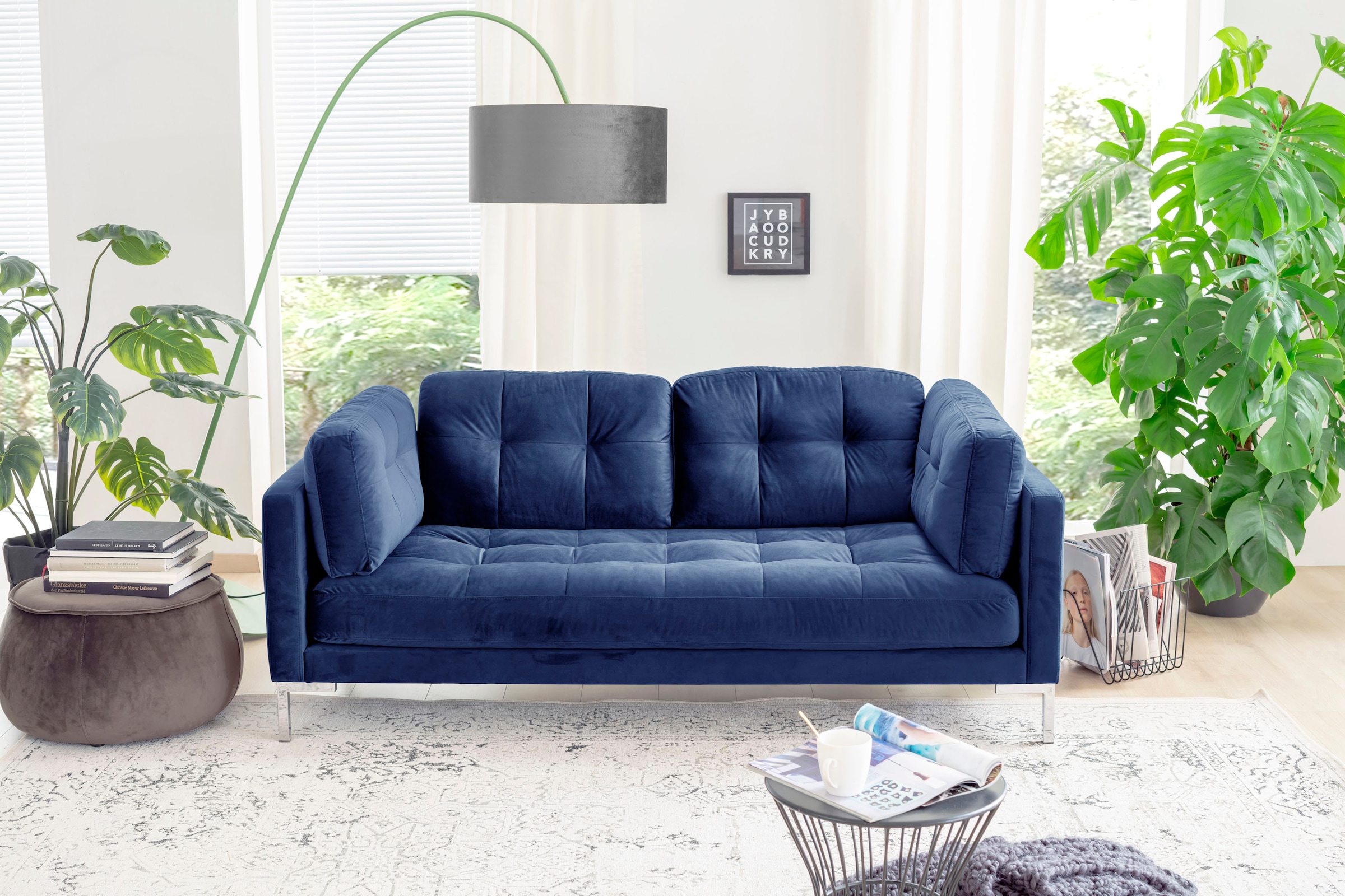 Trends by HG 2-Sitzer »Landau«, in Cord-Stoff mit Metallfuss