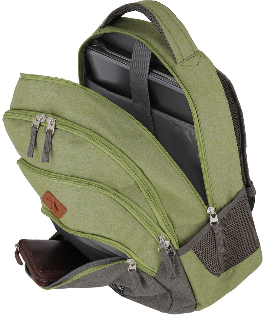 travelite Laptoprucksack »BASICS Melange«, Freizeitrucksack Arbeitsrucksack Schulrucksack Reiserucksack