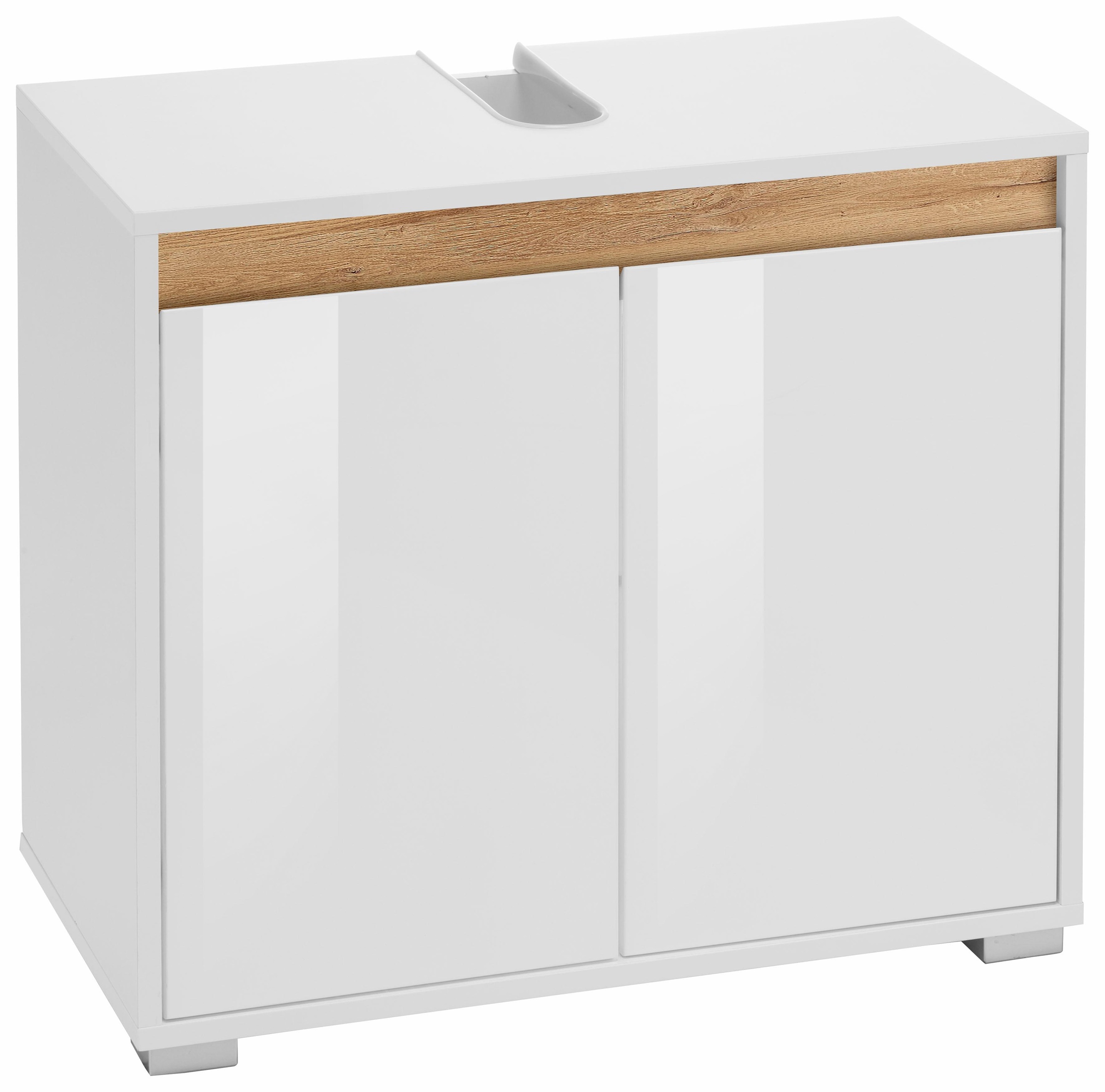 welltime Waschbeckenunterschrank »Siena«, Waschtisch mit einem Fach und Wechselblende - Masse (B/T/H) 67/37/60 cm