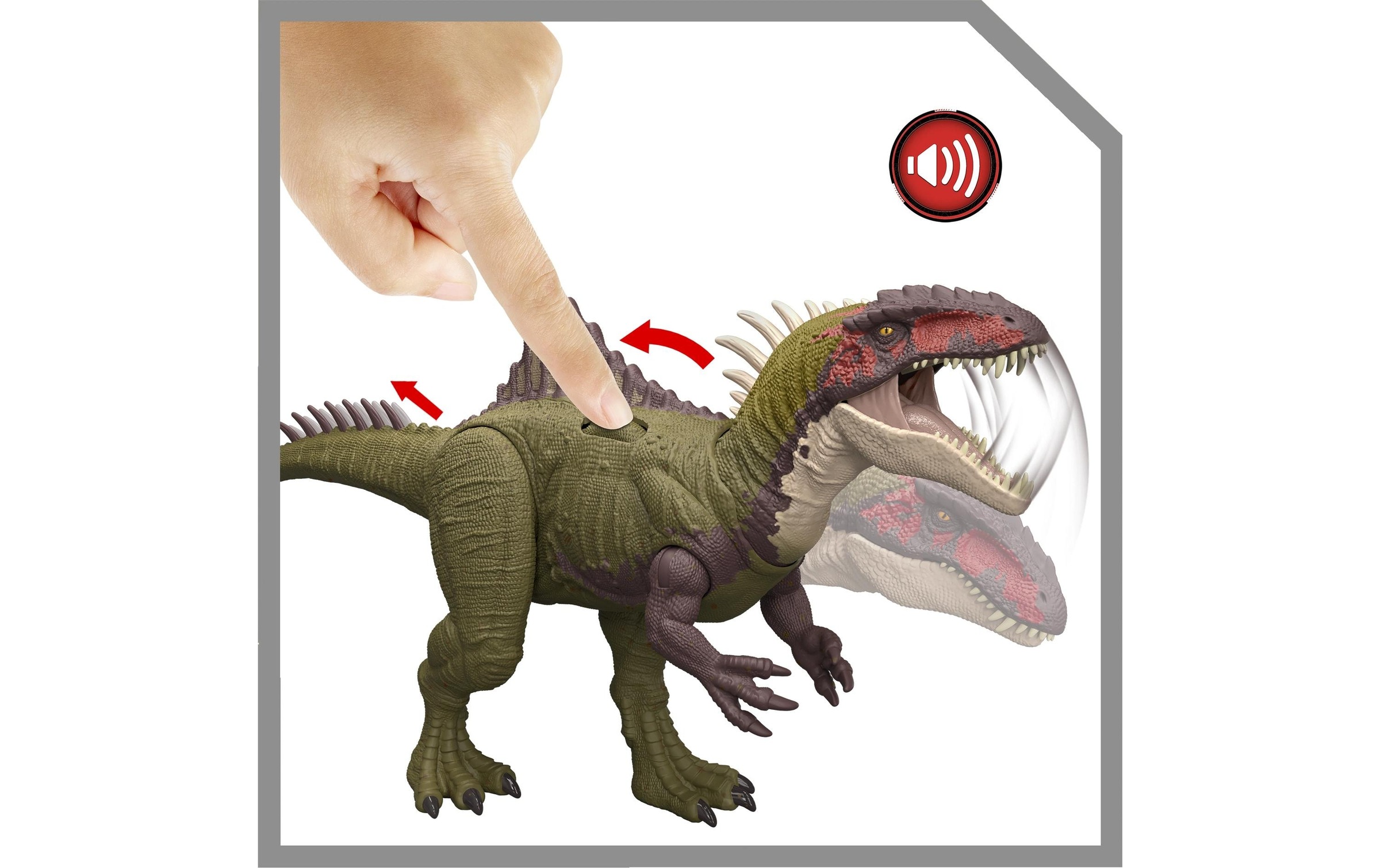 Mattel® Spielfigur »Jurassic World Battle Roar Becklespinax 43 cm«