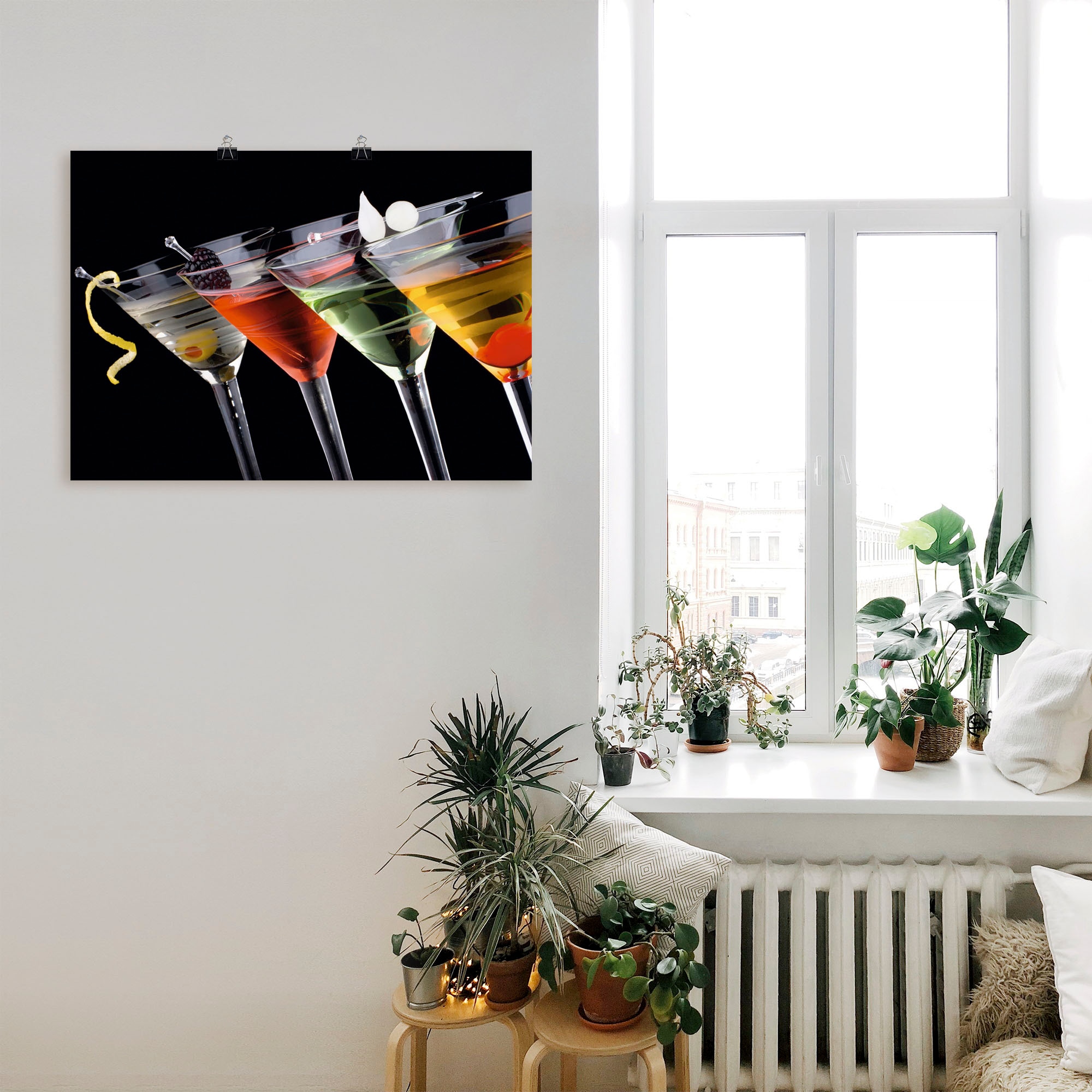 Artland Wandbild »Klassische Martini - Cocktail«, Getränke, (1 St.), als Leinwandbild, Poster, Wandaufkleber in verschied. Grössen