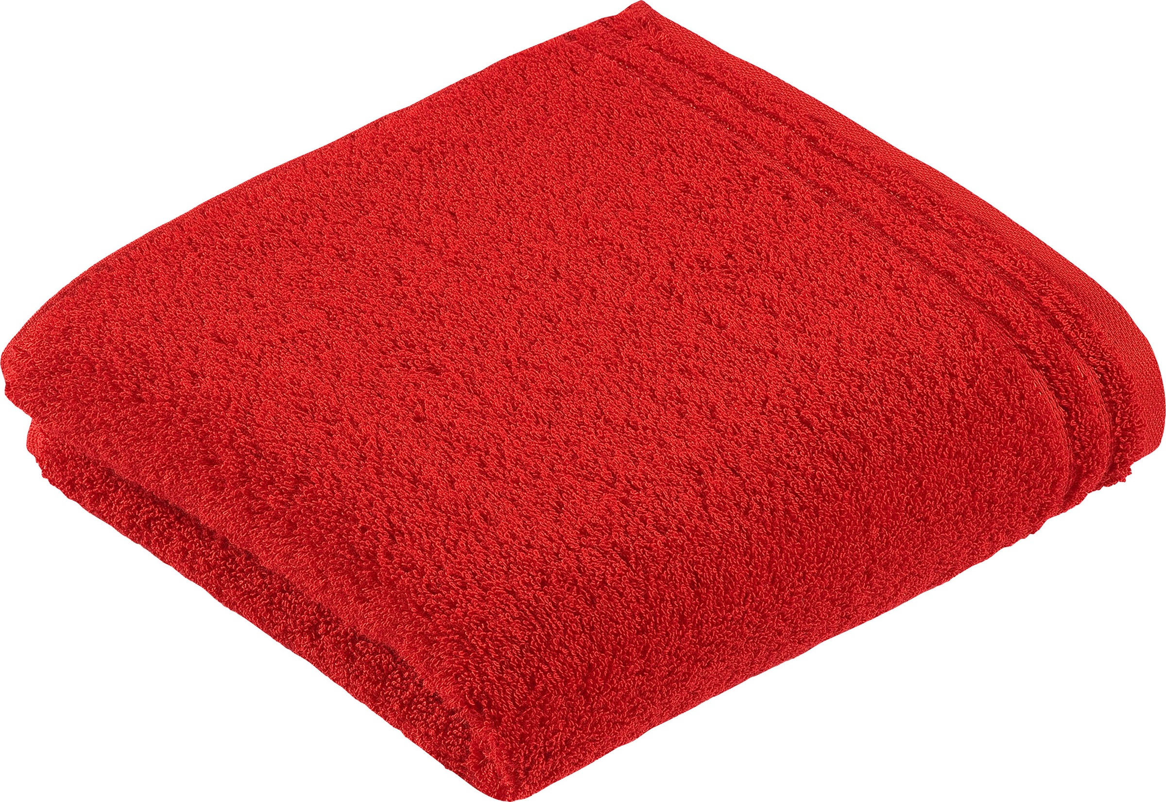 Vossen Badetuch "Calypso Feeling" mit schmaler Bordüre, aus 100% hochwerter Baumwolle, Vegan, einfarbig
