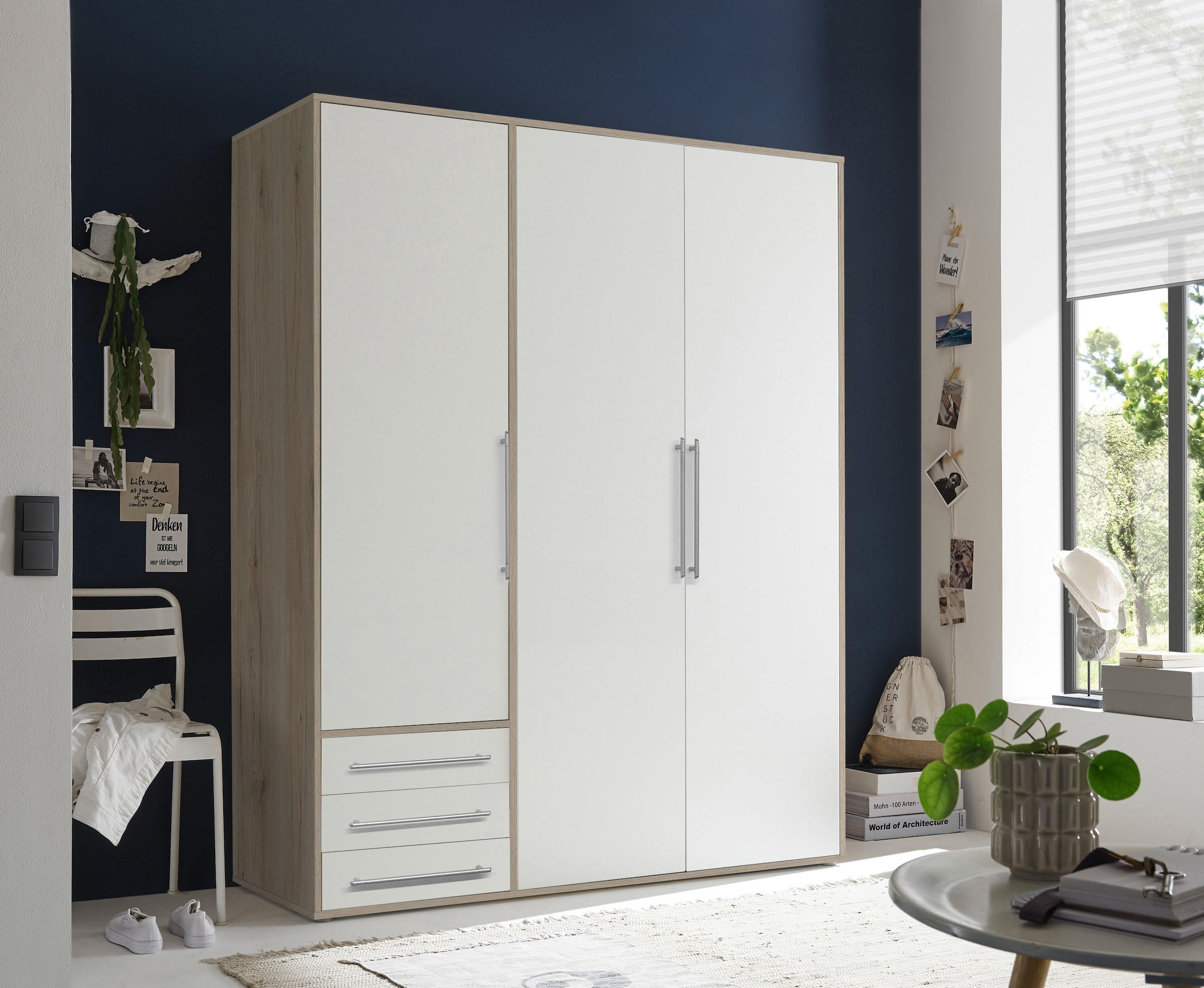 Schlafkontor Drehtürenschrank »Lyss Schrank, Kleiderschrank mit Drehtüren«, in verschiedenen Farben und Grössen erhältlich
