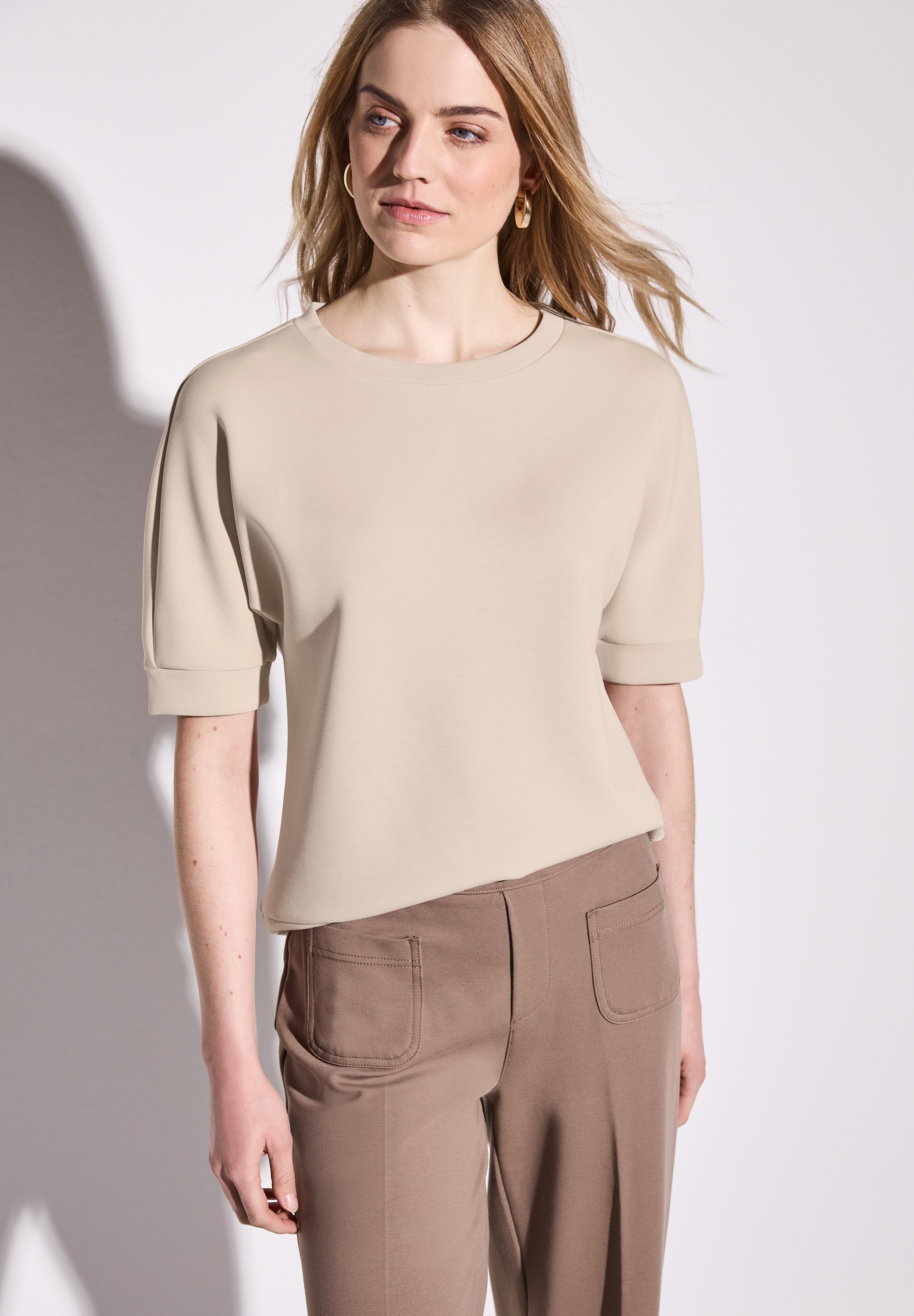 STREET ONE Sweatshirt, mit Tunnelzug am Saum
