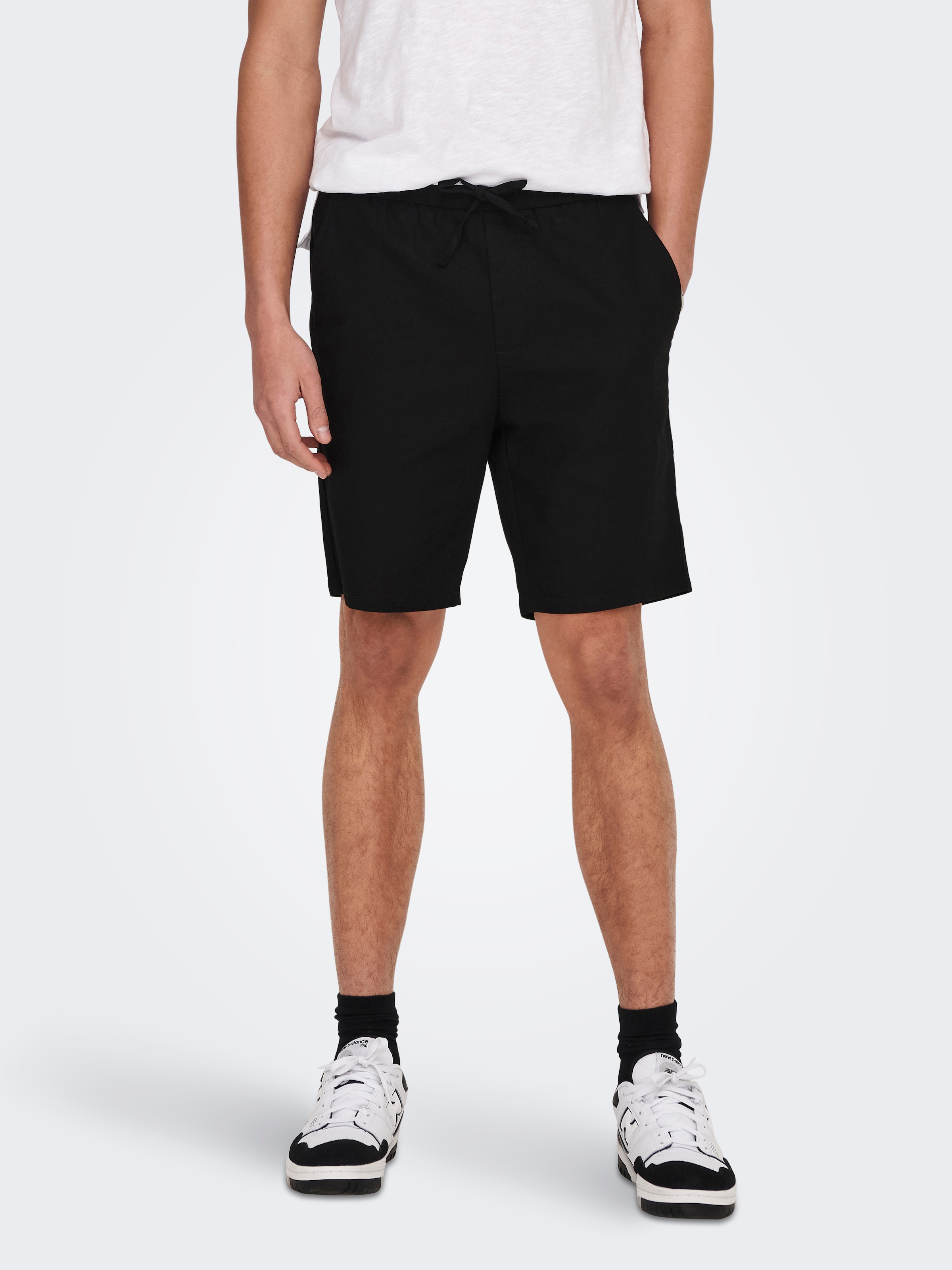 ONLY & SONS Shorts »ONSLINUS 0007 COT LIN SHORTS NOOS«