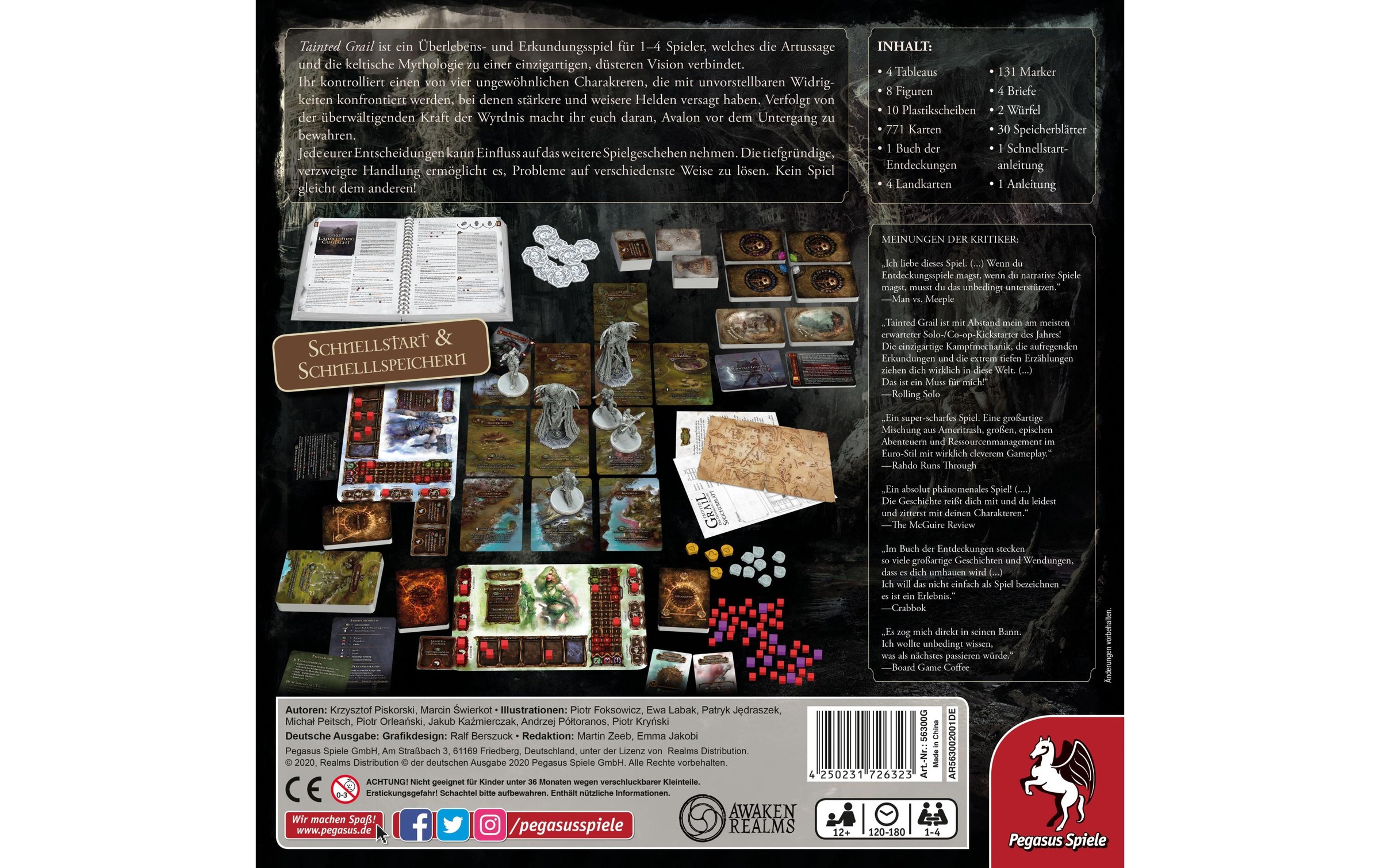 Pegasus Spiele Spiel »Tainted Grail: Der Niedergang Avalons«