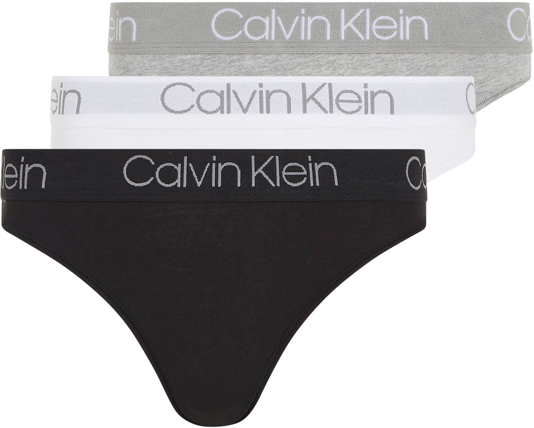 ❤ Calvin Klein T-String »3PK klassischem Jelmoli-Online entdecken HIGH 3er-Pack), 3 (Packung, Logobund TANGA«, im Shop LEG mit St