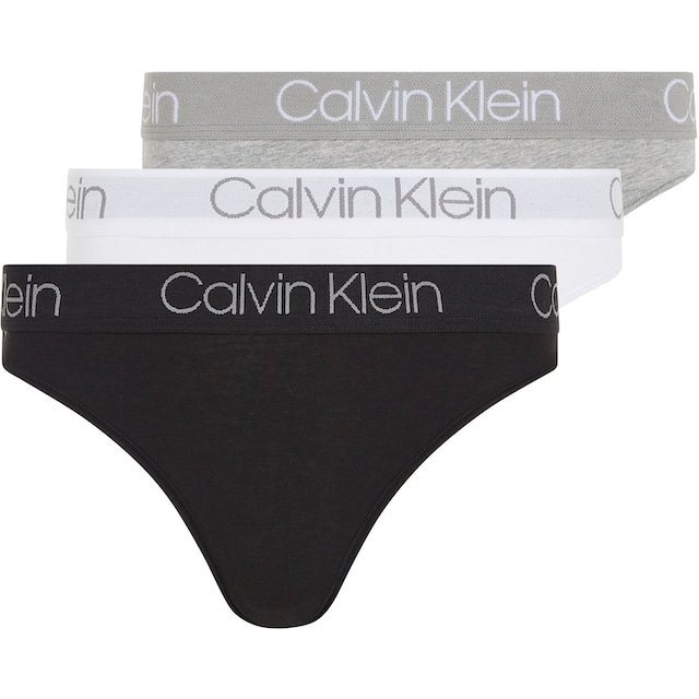❤ Calvin Klein T-String »3PK HIGH LEG TANGA«, (Packung, 3 St., 3er-Pack),  mit klassischem Logobund entdecken im Jelmoli-Online Shop
