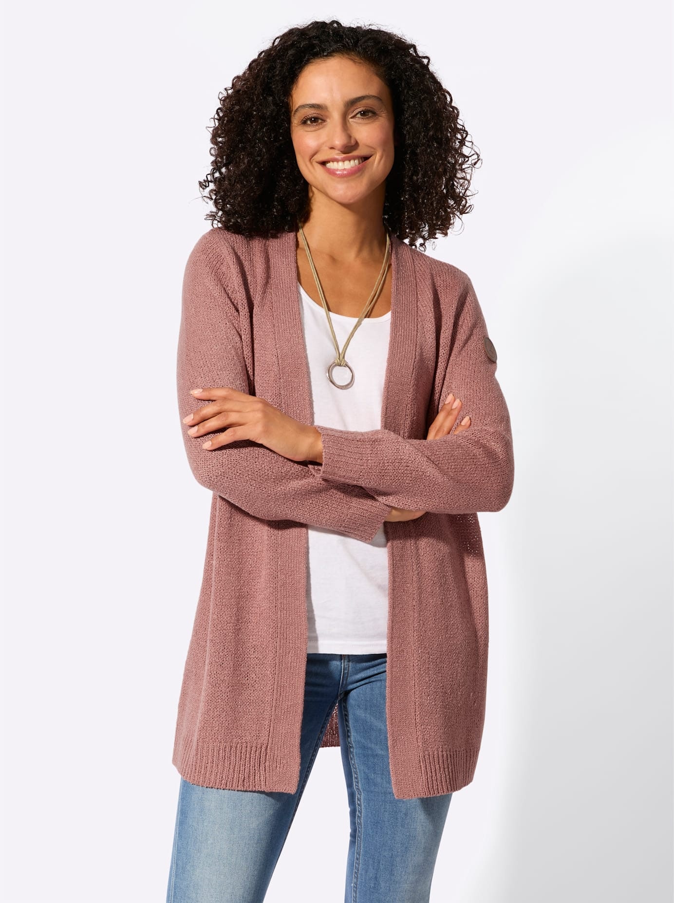 Casual Looks Longstrickjacke