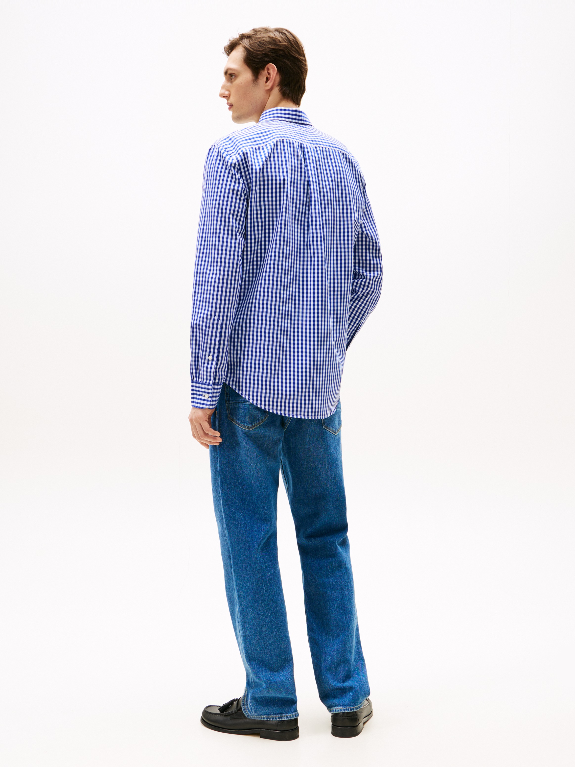 Tommy Hilfiger Langarmhemd »FLEX POPLIN GINGHAM SHIRT«