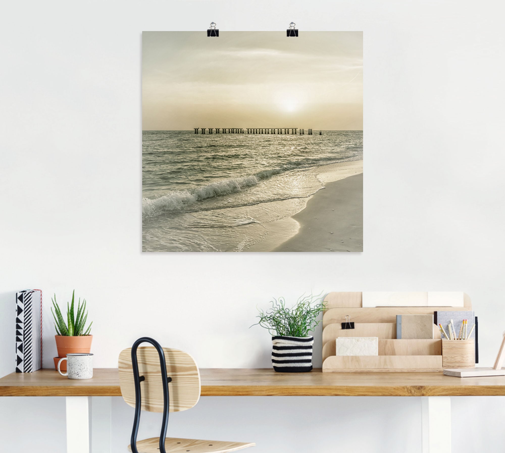 Artland Poster »Gasparilla Island Sonnenuntergang«, Strandbilder, (1 St.), als Alubild, Leinwandbild, Wandaufkleber oder Poster in versch. Grössen