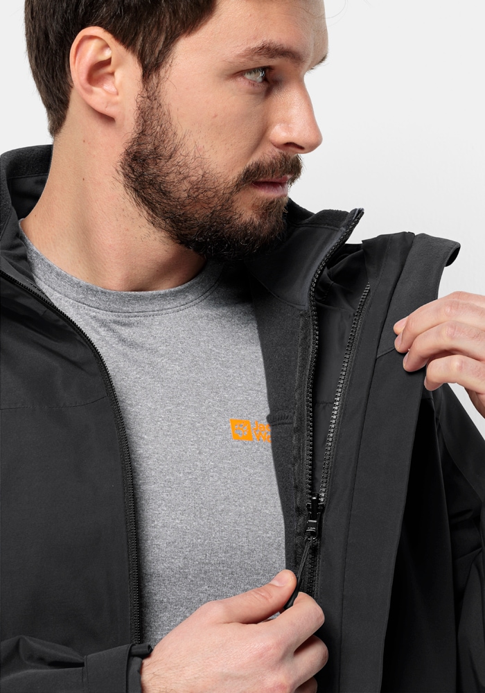Jack Wolfskin 3-in-1-Funktionsjacke »TAUBENBERG 3IN1 JKT M«, mit Kapuze