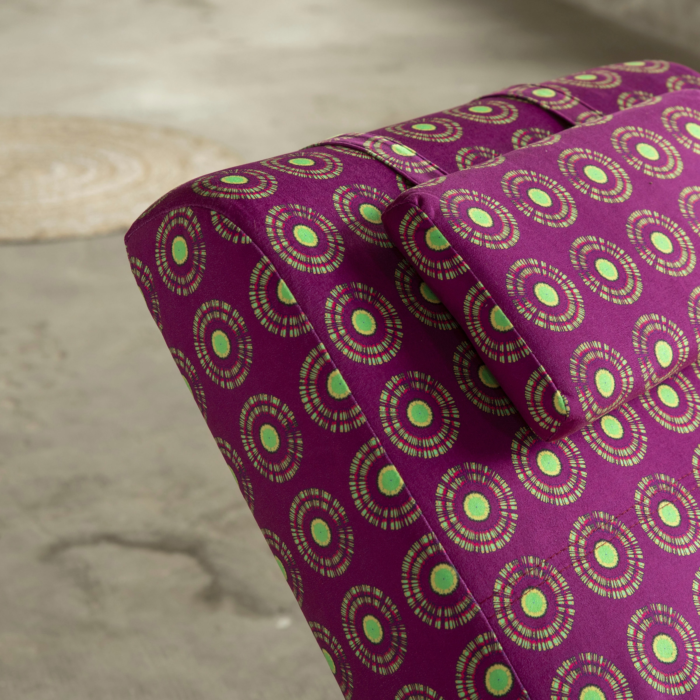 Max Winzer® Relaxliege »Nova«, inklusive Nackenkissen, mit Designerstoff von Andreea Boyer