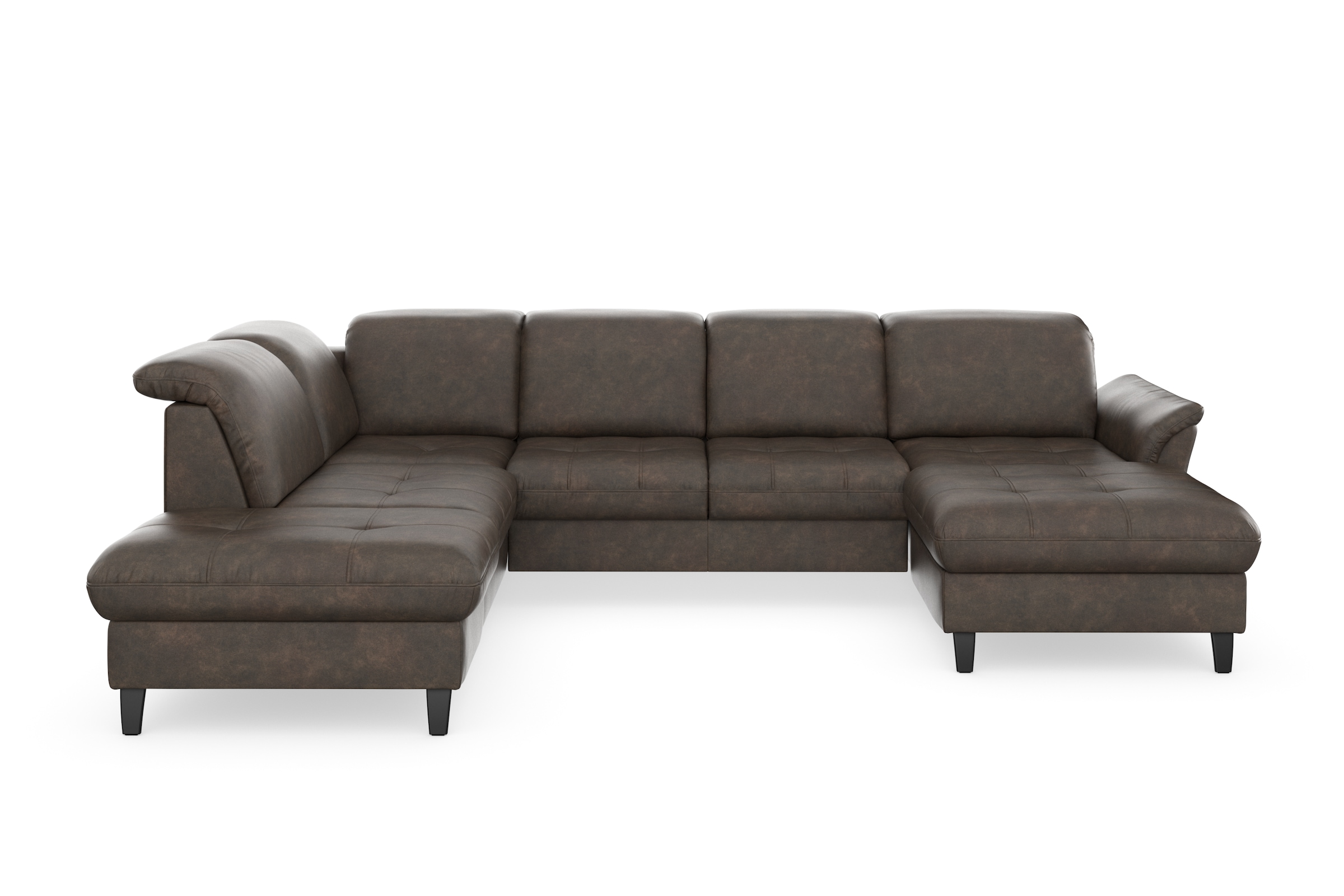 sit&more Wohnlandschaft »Maggiore U-Form«, wahlweise mit Kopfteilverstellung, Bettfunktion und Stauraum
