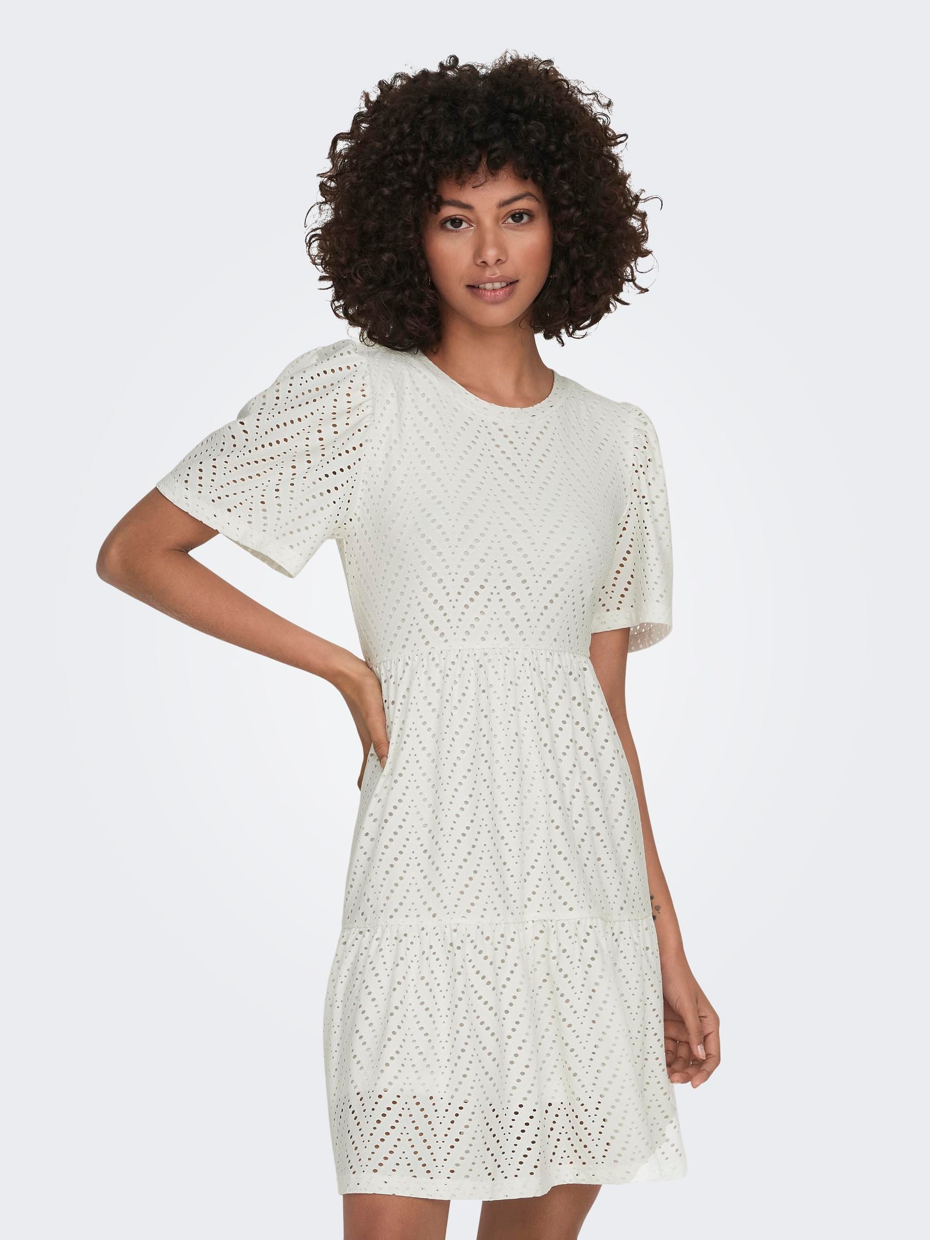 JDY Minikleid »JDYCARLA CATHINKA S/S DRESS JRS NOOS« Kunstfaser, regular fit